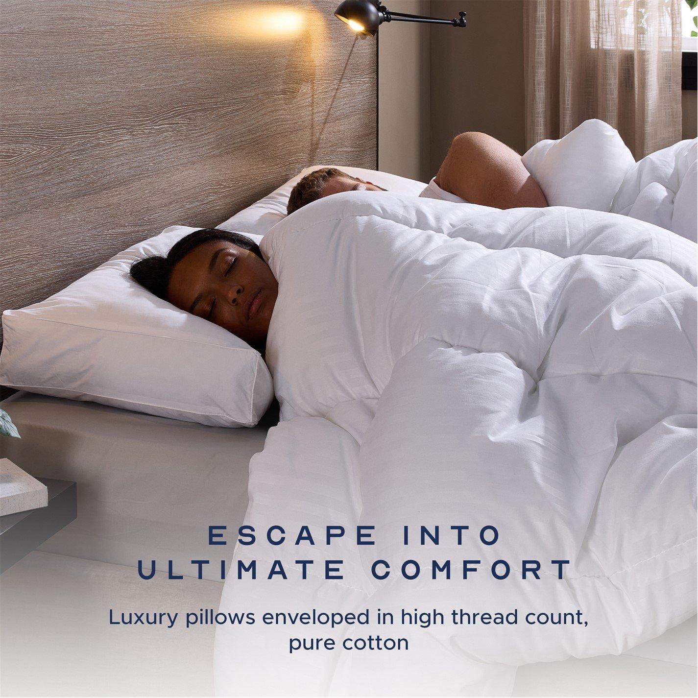 White - Snuggledown - Side Sleeper Firm Support Pillow - Orthopaedic Pillow for Neck and Back Pain Relief - 3