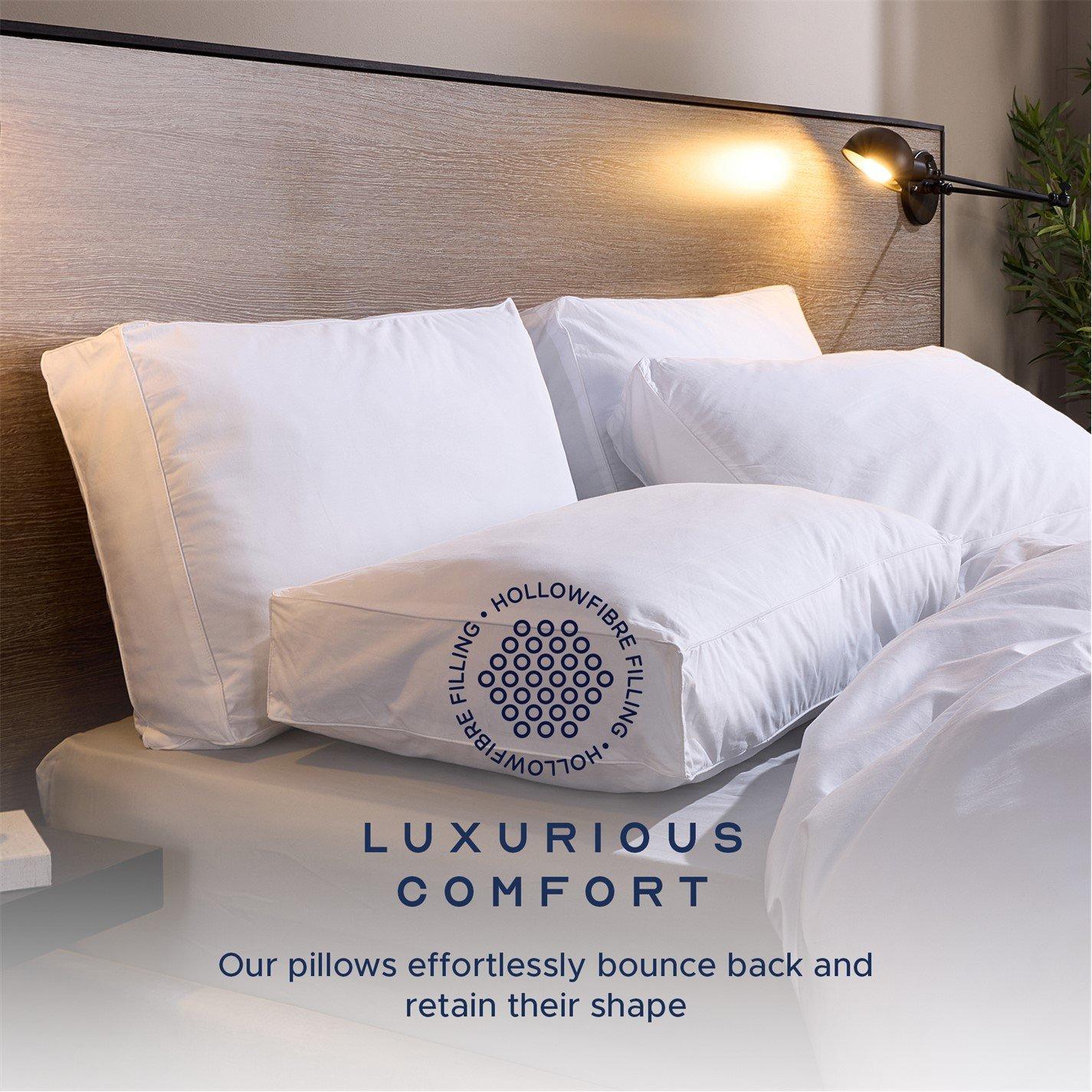 White - Snuggledown - Side Sleeper Firm Support Pillow - Orthopaedic Pillow for Neck and Back Pain Relief - 5