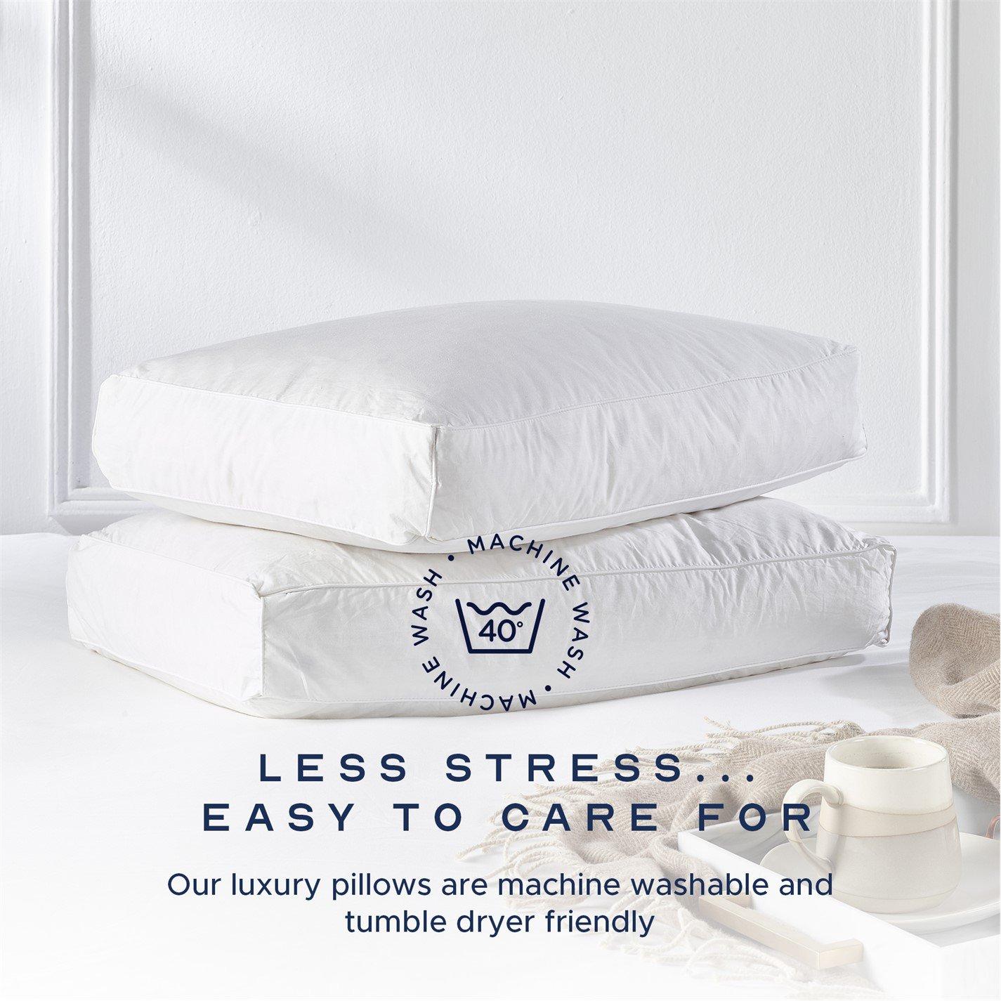 White - Snuggledown - Side Sleeper Firm Support Pillow - Orthopaedic Pillow for Neck and Back Pain Relief - 8