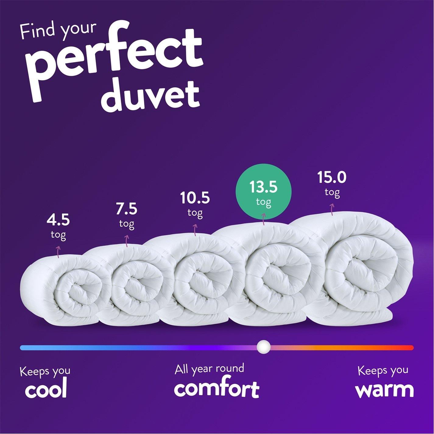 White - Slumberdown - Anti Allergy 13.5 Duvet - 7