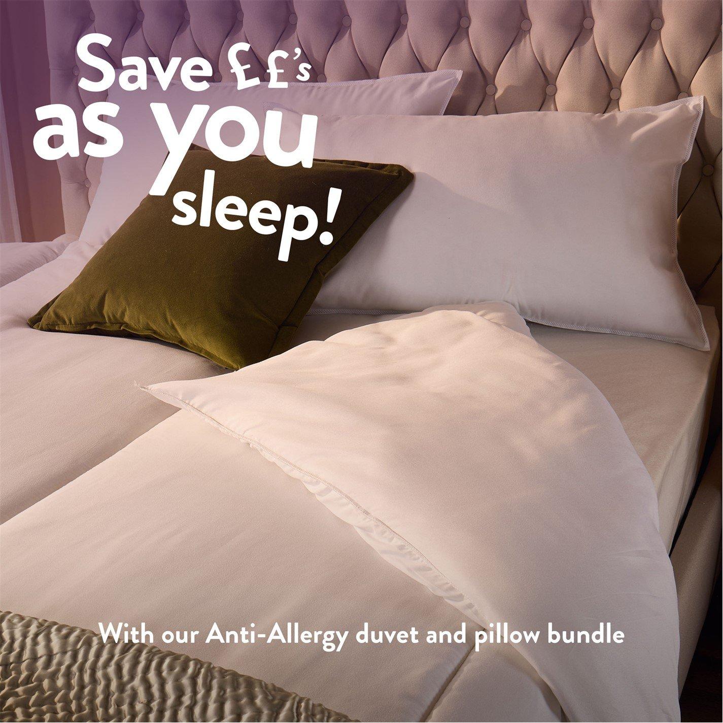 White - Slumberdown - Anti Allergy 13.5 Duvet - 9