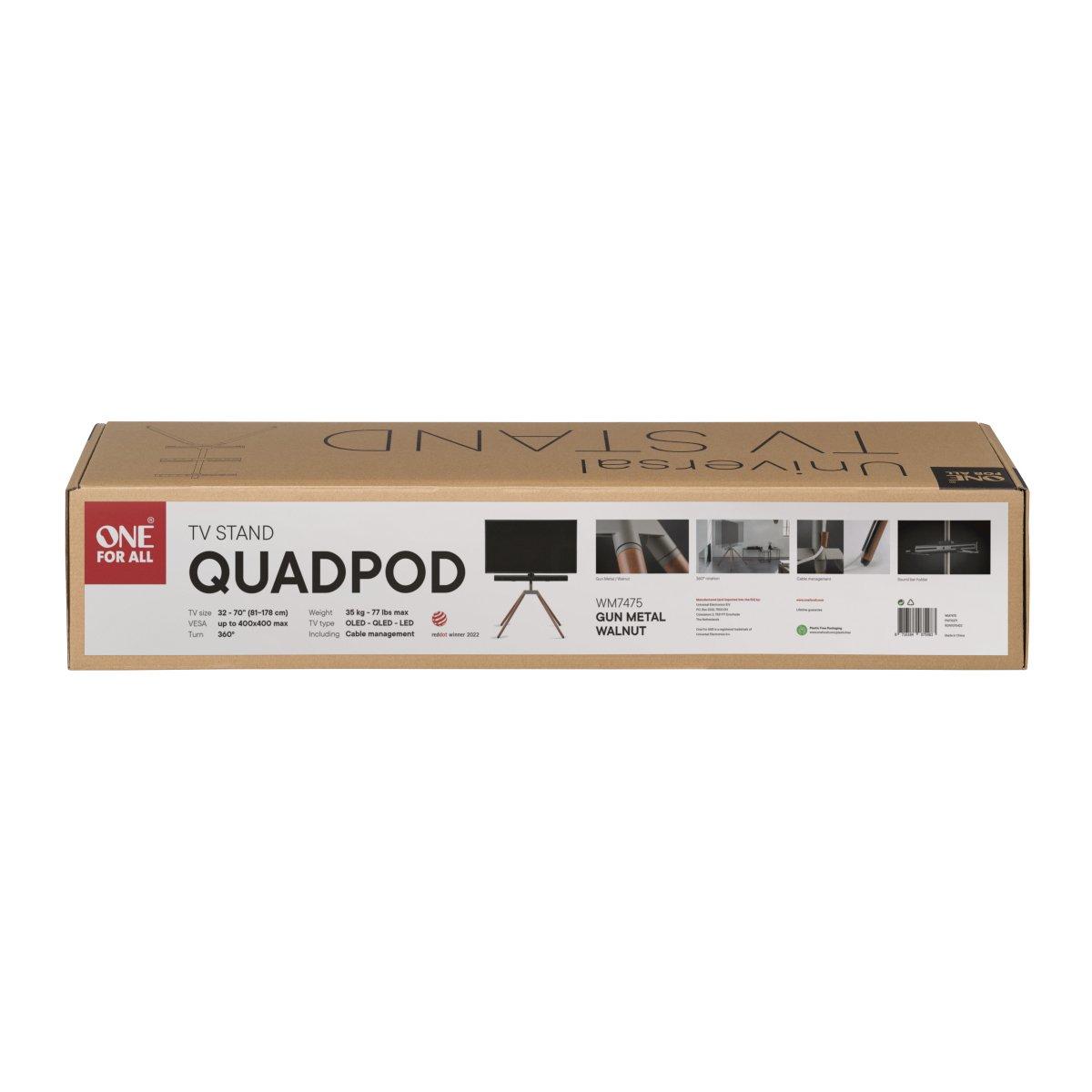 Multi - One For All - Quadpod Universal TV Stand  for 32-70 - 3