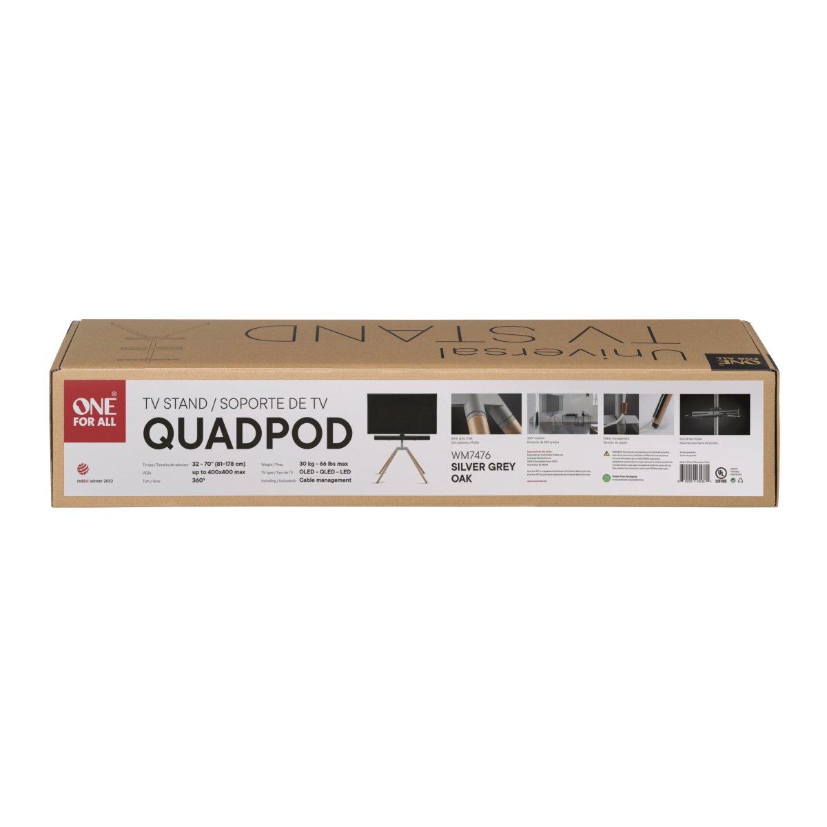 Multi - One For All - Quadpod Universal TV Stand for 32-70 - 2