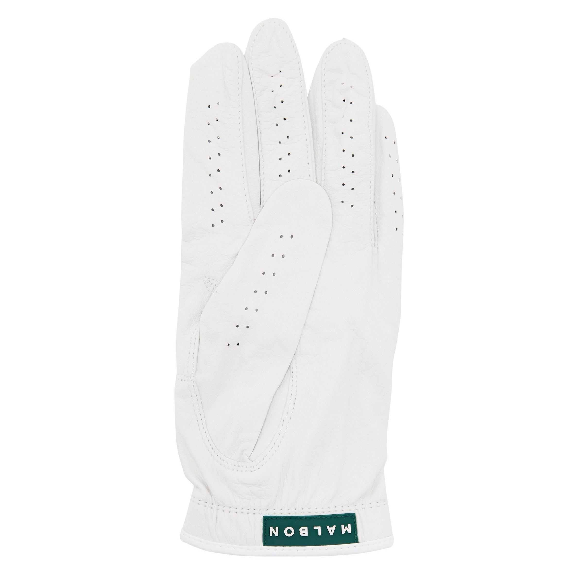 WHITE - Malbon - Men's Buckets Cabretta Leather Golf Gloves - 2