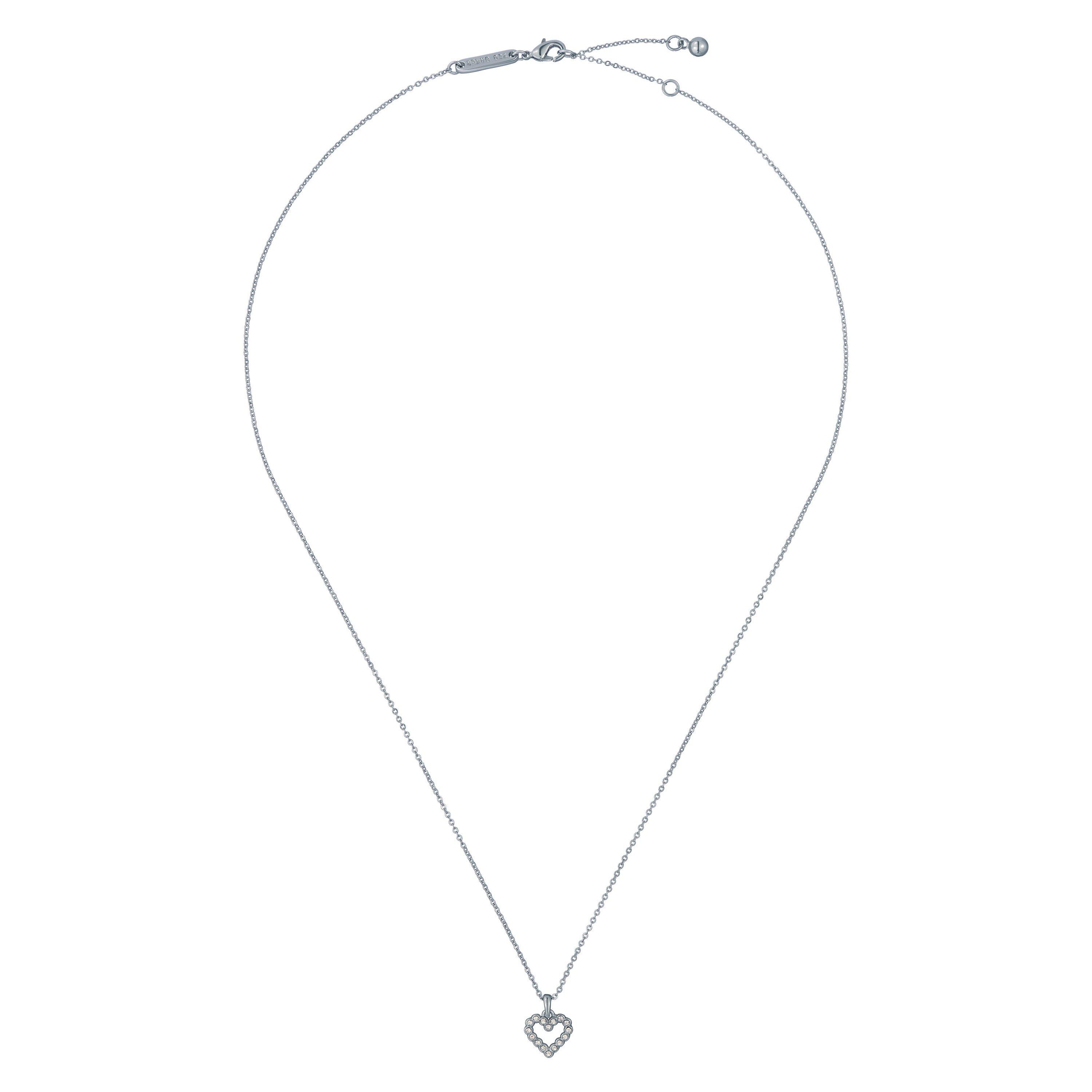 Silver/Crystal - Ted Baker - Amore Crystal Heart Pendant Necklace - 2