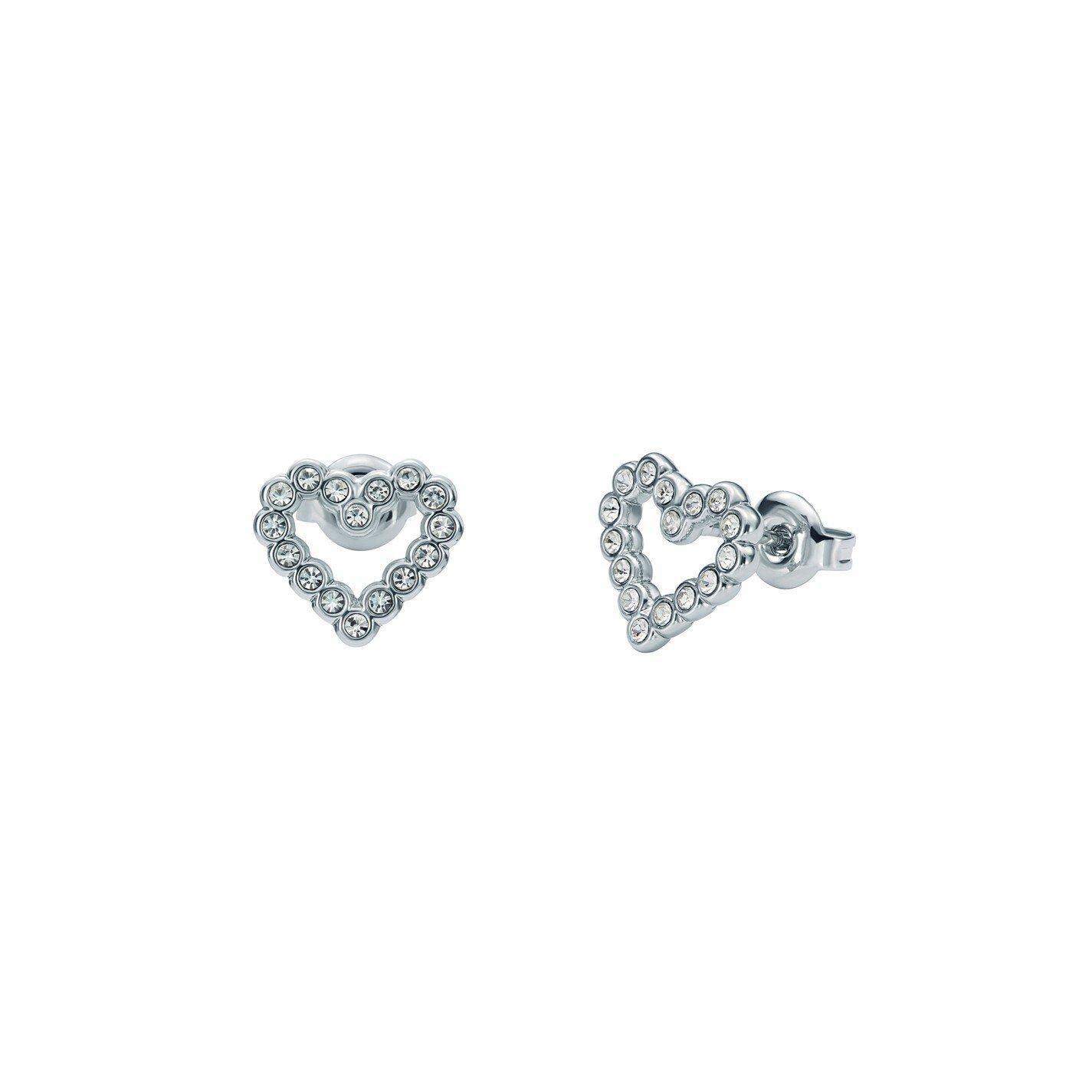 Zilver/Kristal - Ted Baker - Amorina Crystal Heart Stud Earrings - 2