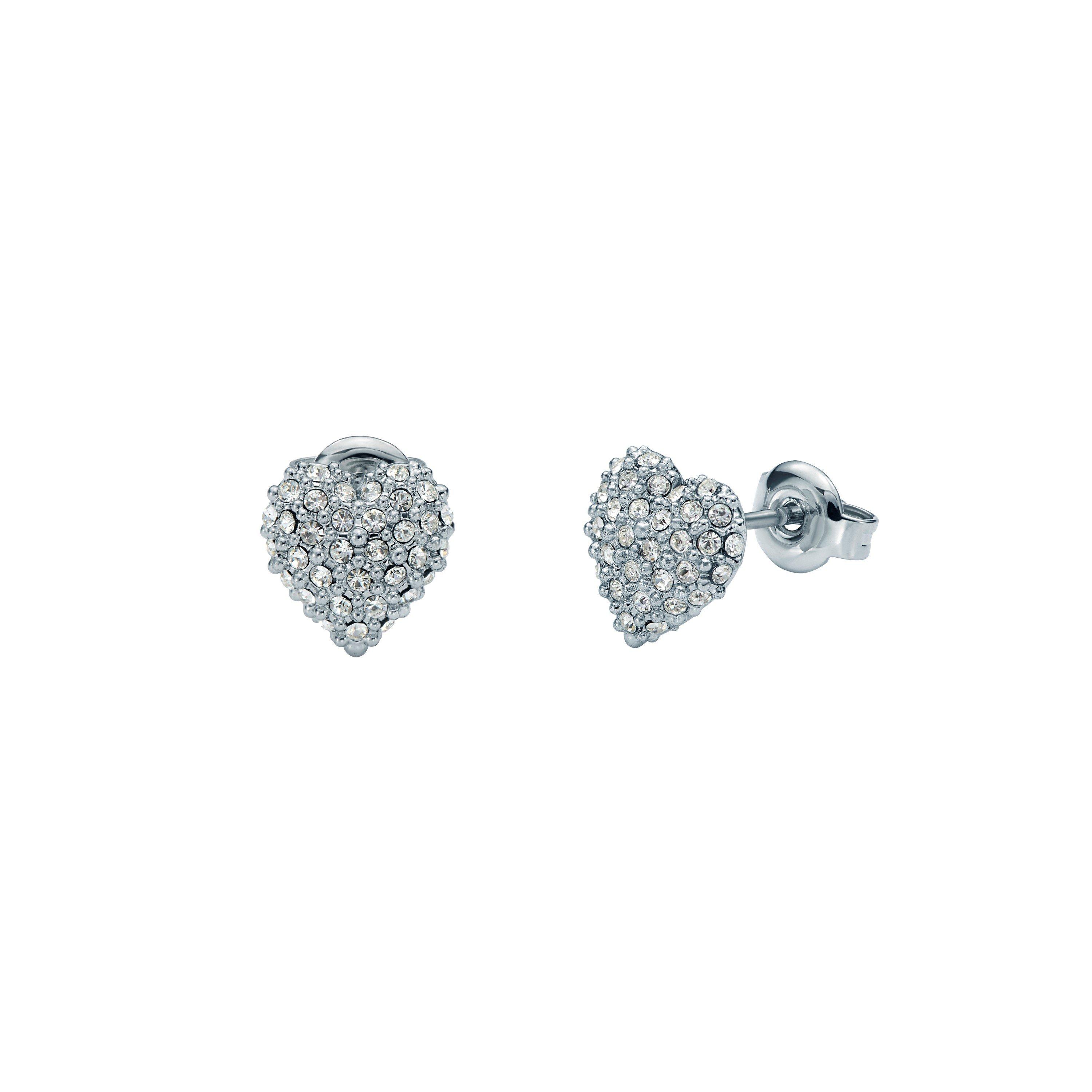 Zilver/Kristal - Ted Baker - Adoraa Crystal Heart Stud Earrings - 2