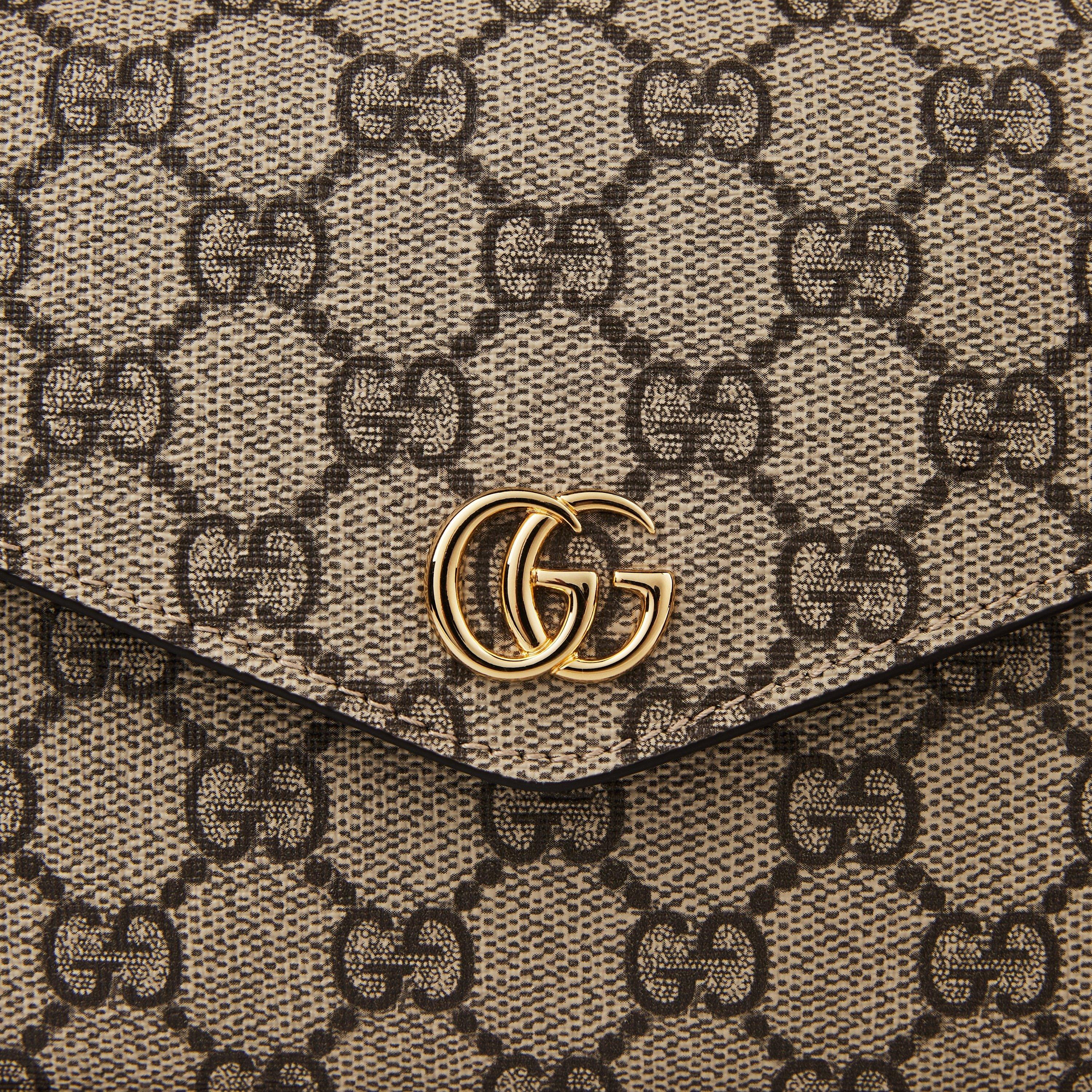 Beige Ebony - Gucci - Women's Logo Cotton Ophidia Mini Bag - 10