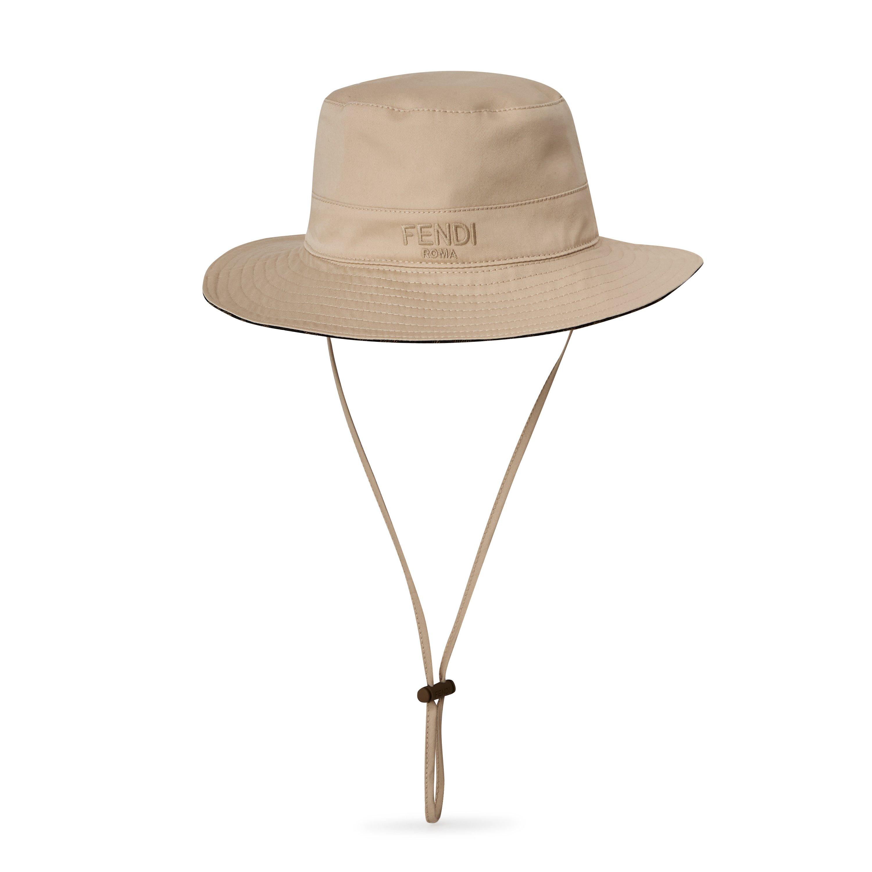 Fendi Twill Bucket Hat Juniors - Beige F1QVY - III