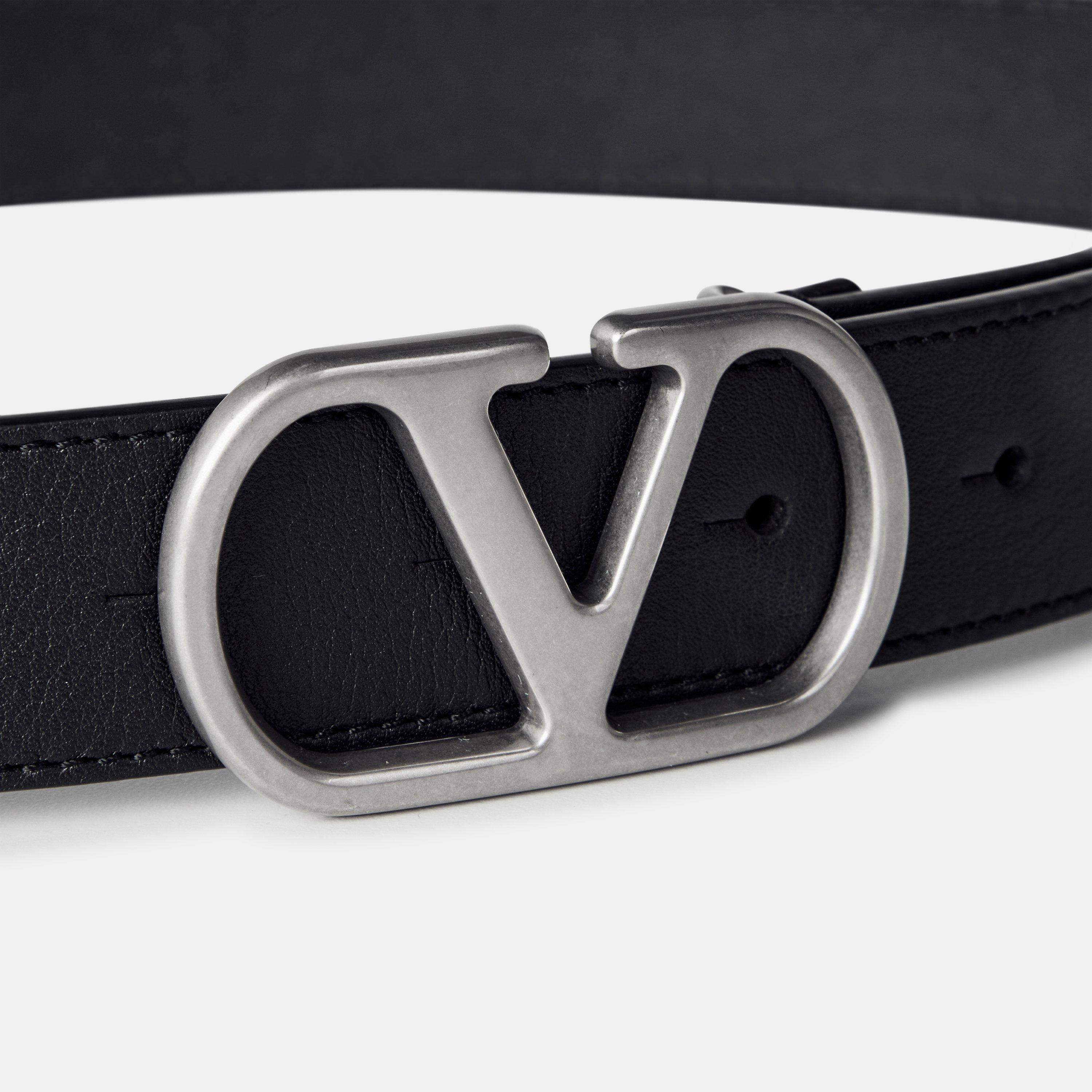 Black - Valentino Garavani - Vlogo Signature Belt - 4