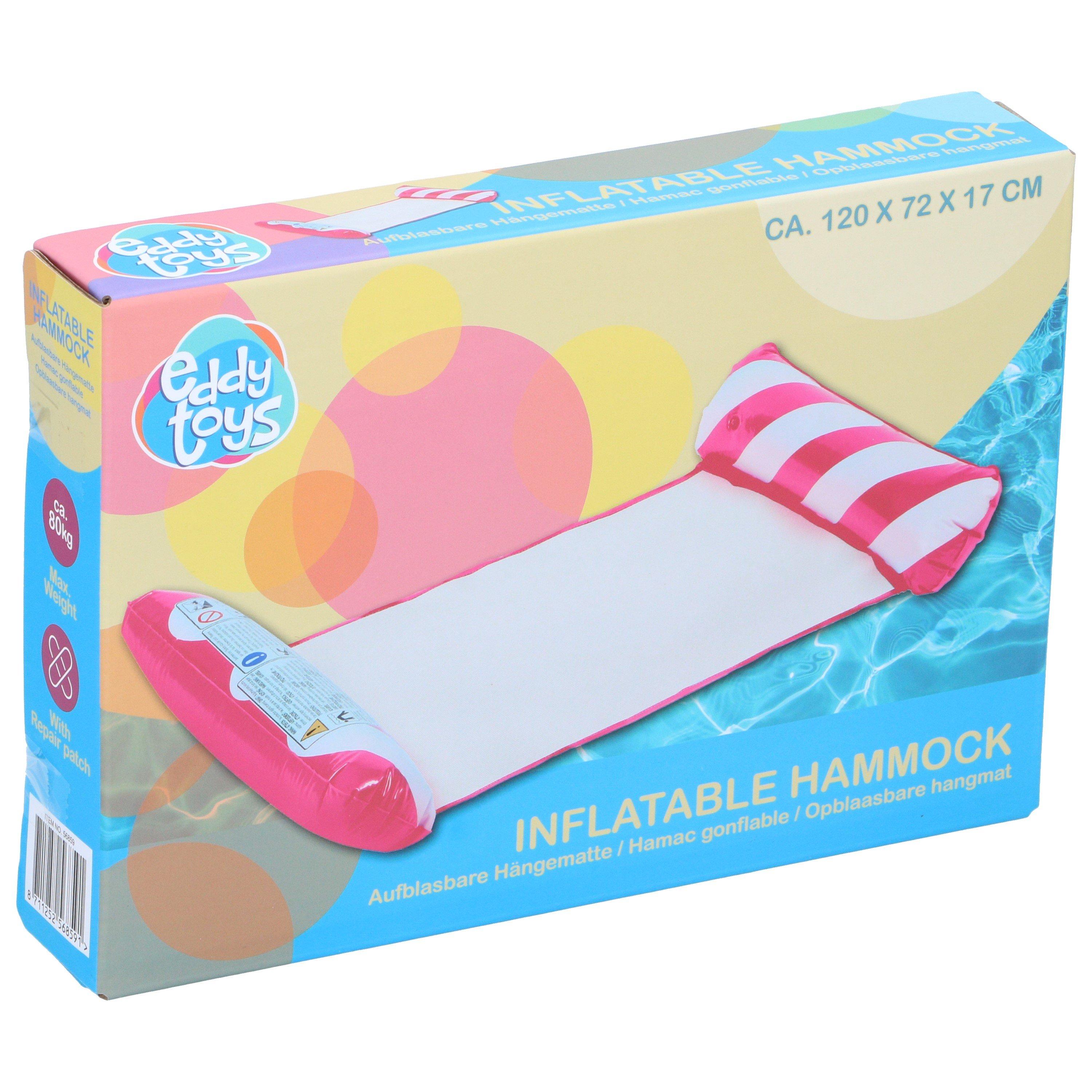 Red/White - Eddy Toys - Inflatable Hammock 120x72cm - 2
