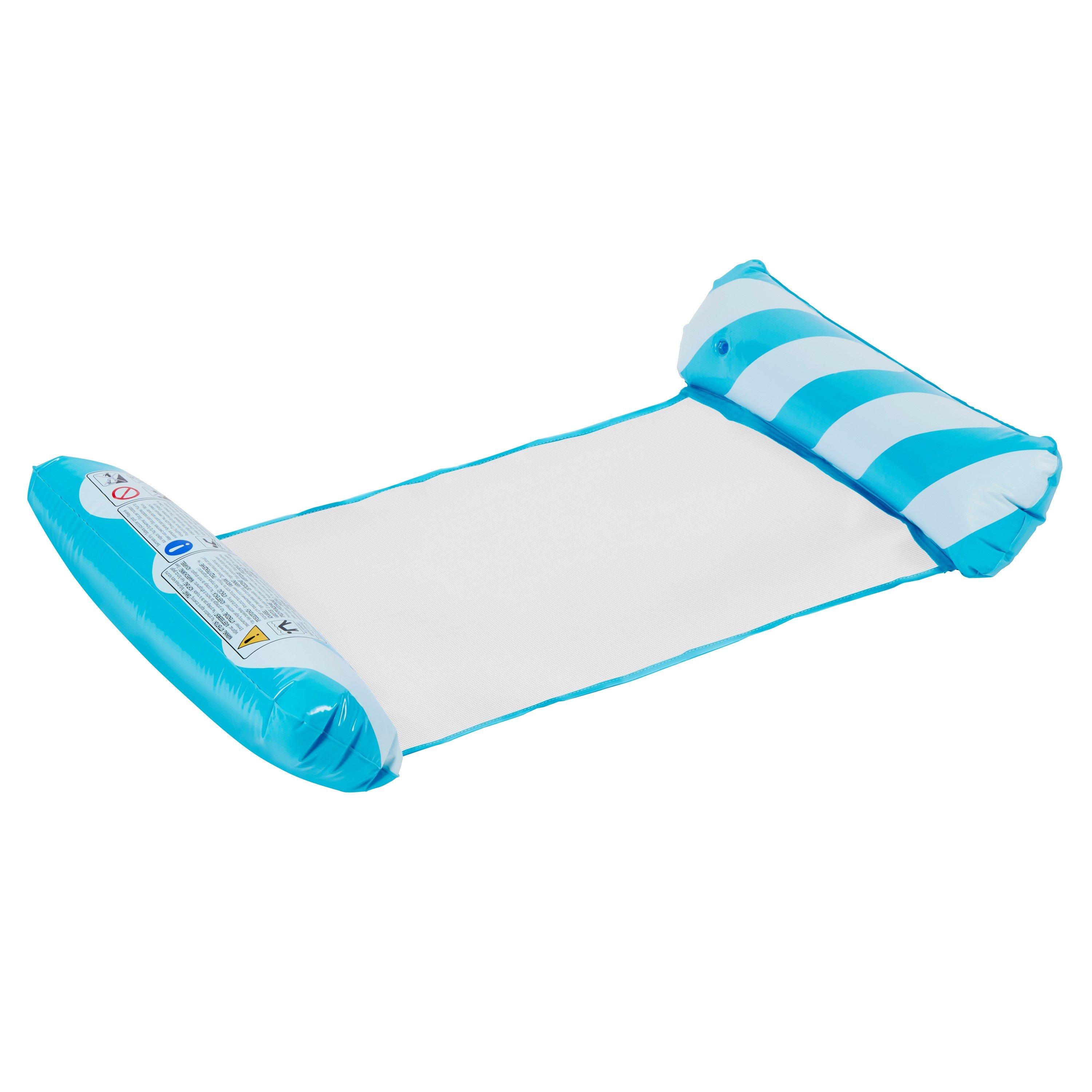 Blue/White - Eddy Toys - Inflatable Hammock 120x72cm - 1