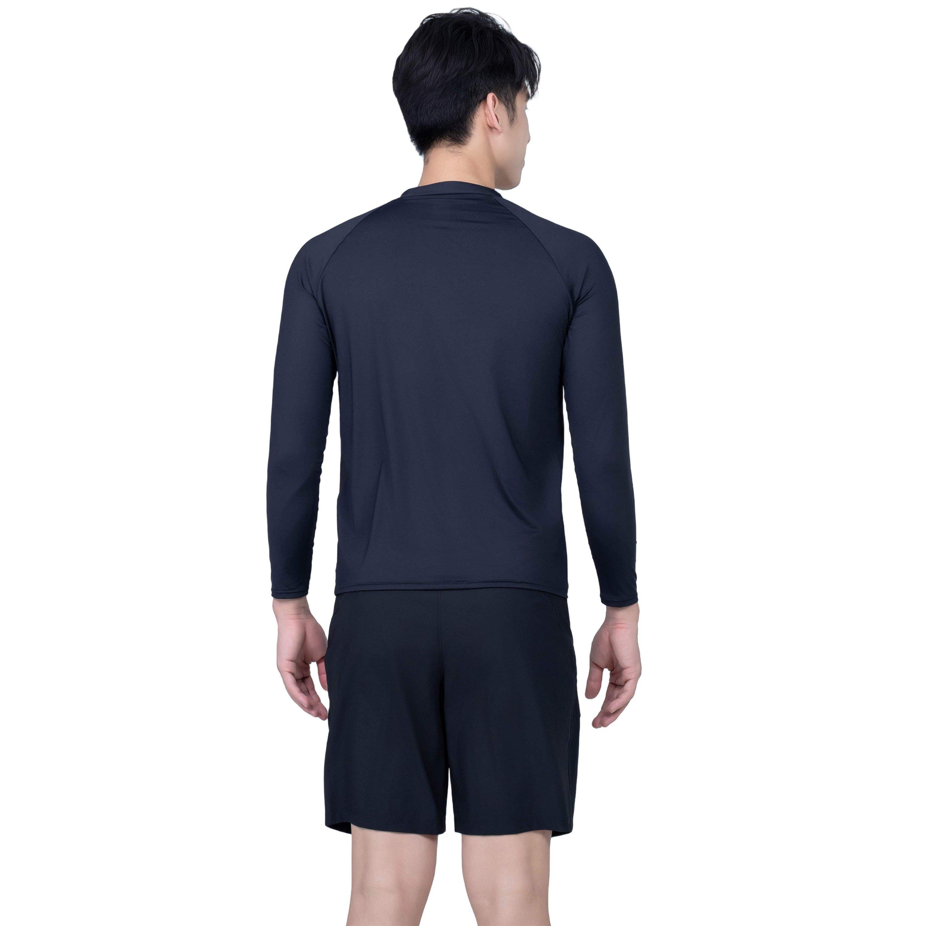 Black - Arena - Men's Long Sleeve Zip Rash Vest - 3