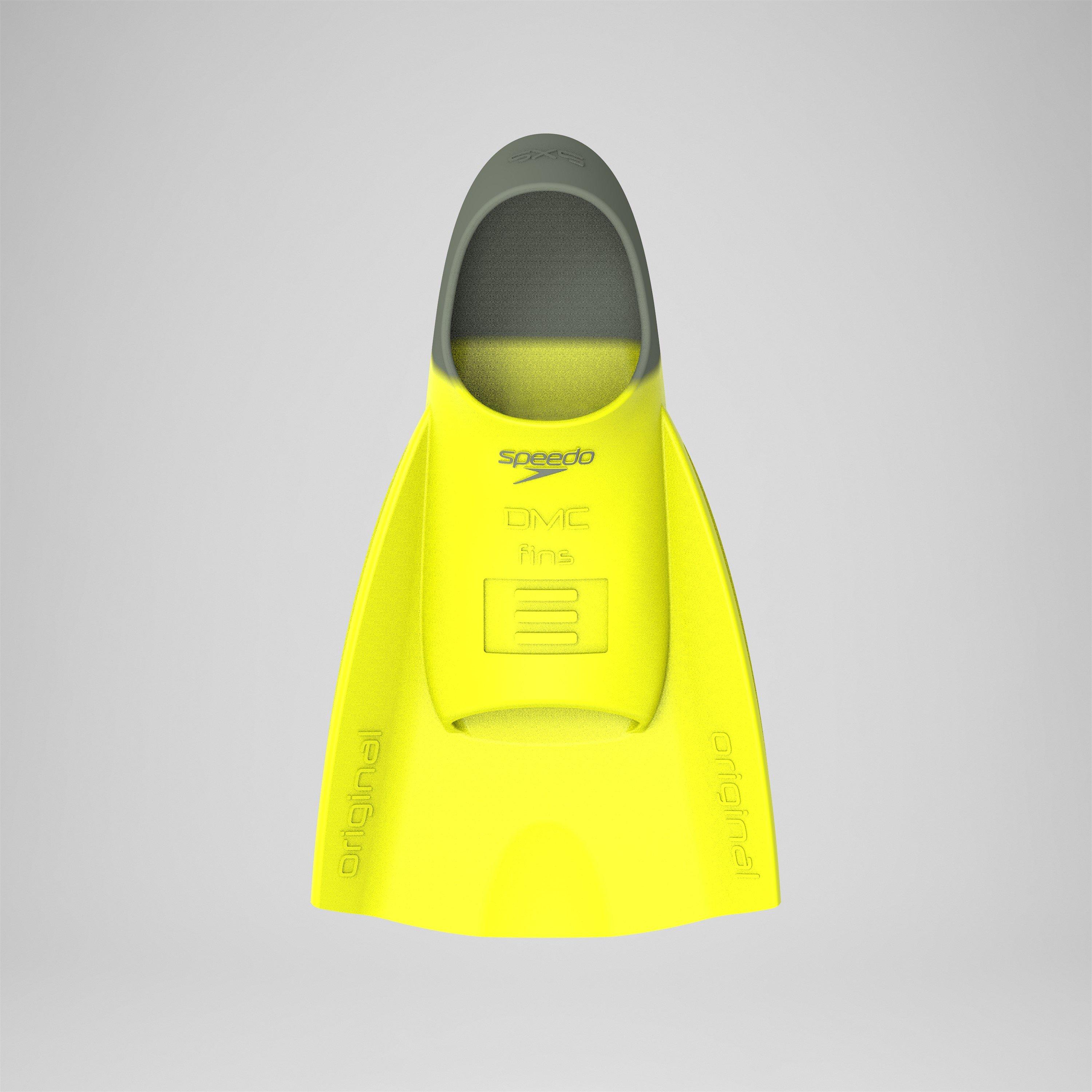 Speedo  Adults Swimming Fins - Yellow/Olive - Large