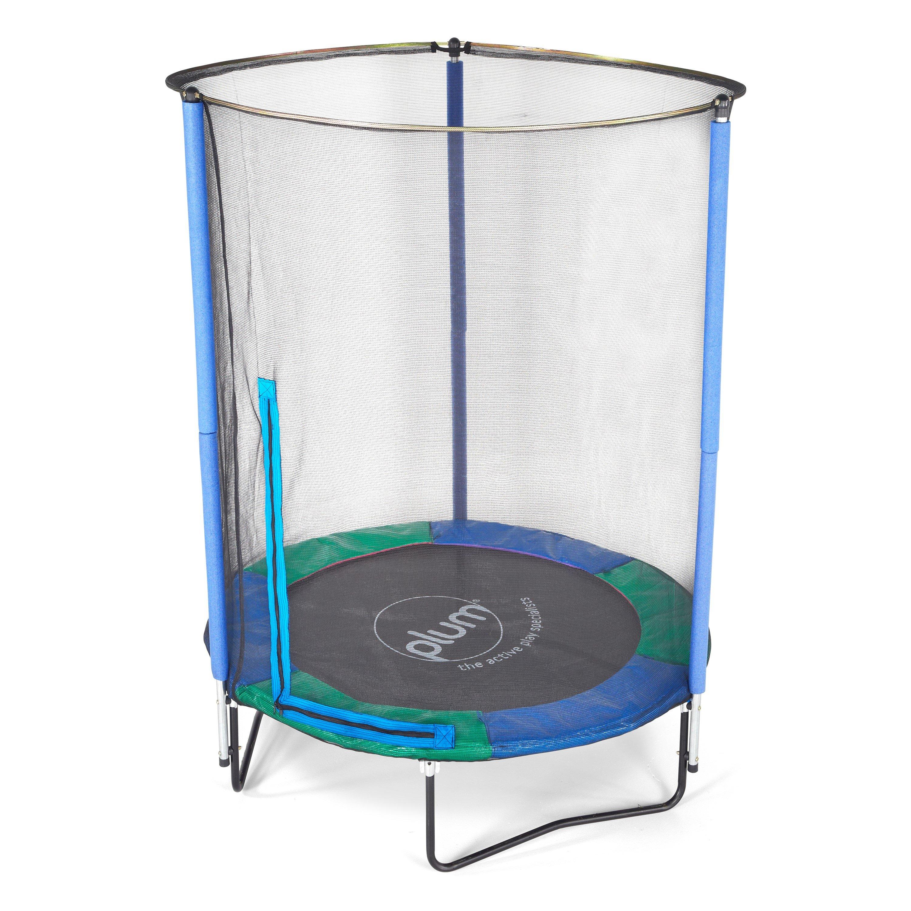 Blue/Green - Plum Play - Junior Springsafe Trampoline & Enclosure - Blue/Green - 2