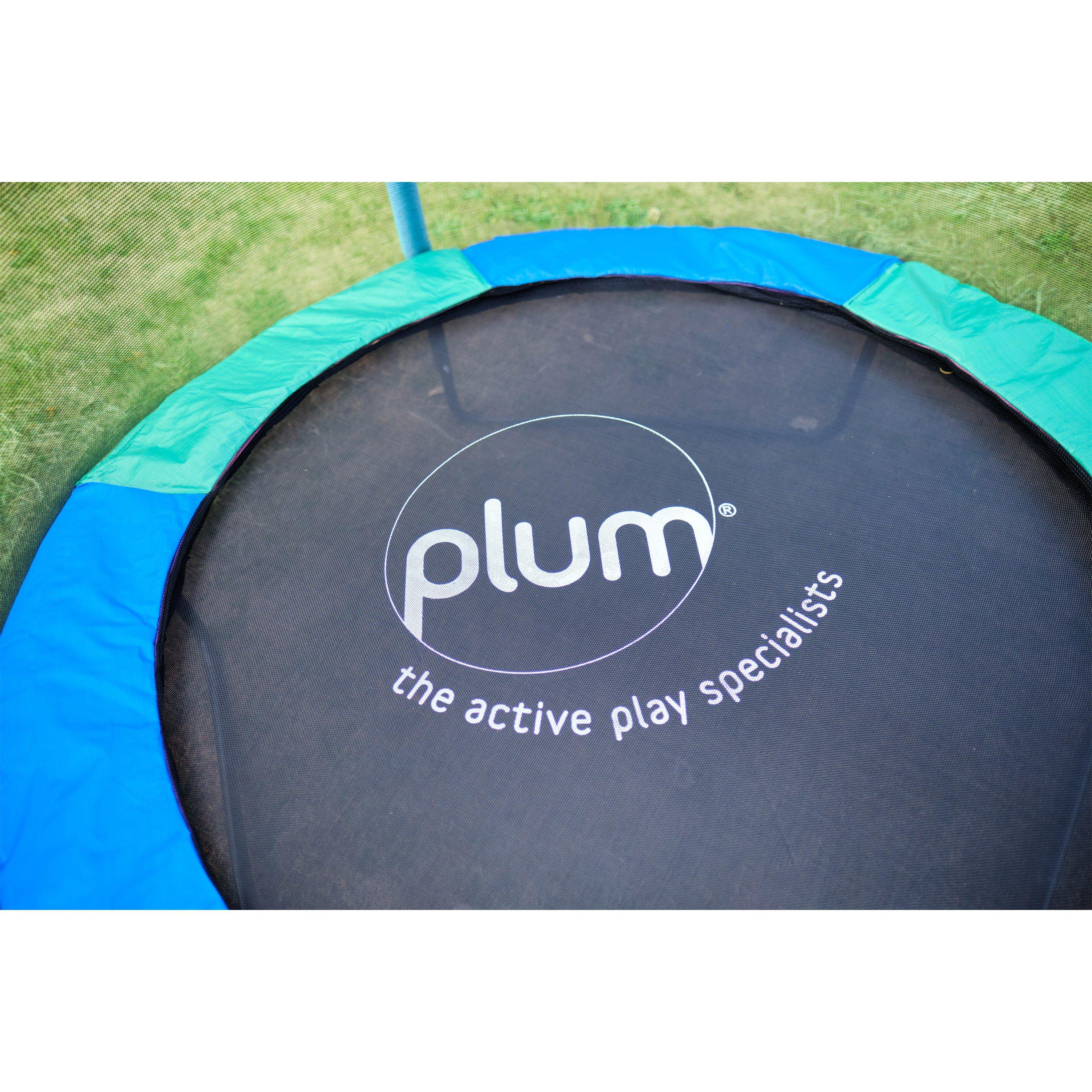 Blue/Green - Plum Play - Junior Springsafe Trampoline & Enclosure - Blue/Green - 11