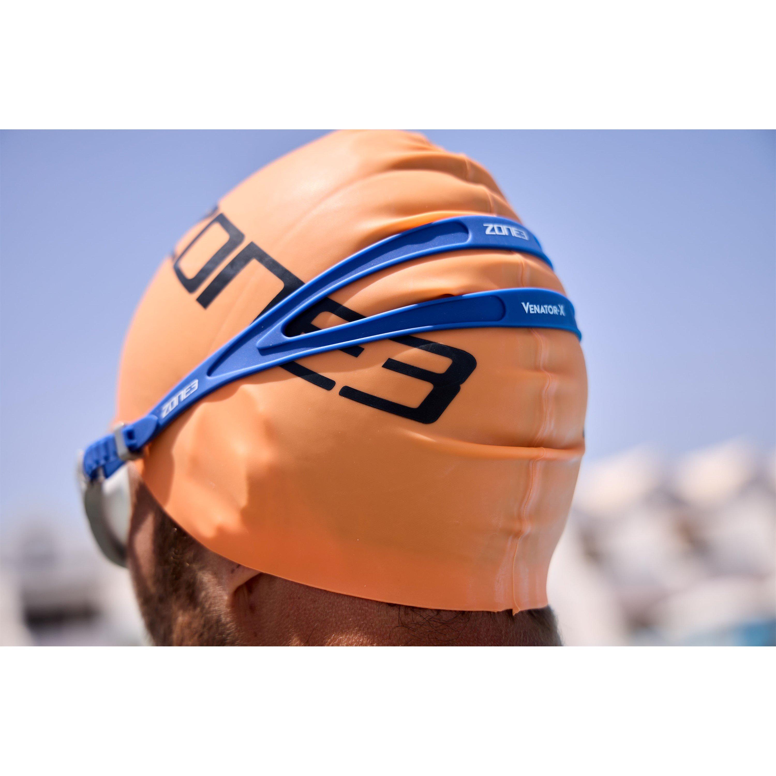 Grey/Ryl Blue - Zone3 - Adults Ven X Clear Open Water Swimming Goggles - 3