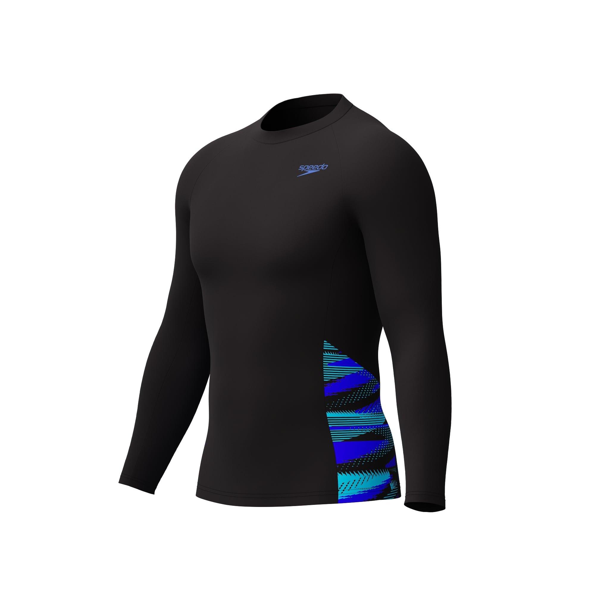 T.Navy/Cobalt.P - Speedo - Splice Long Sleeve Rash Top - 1