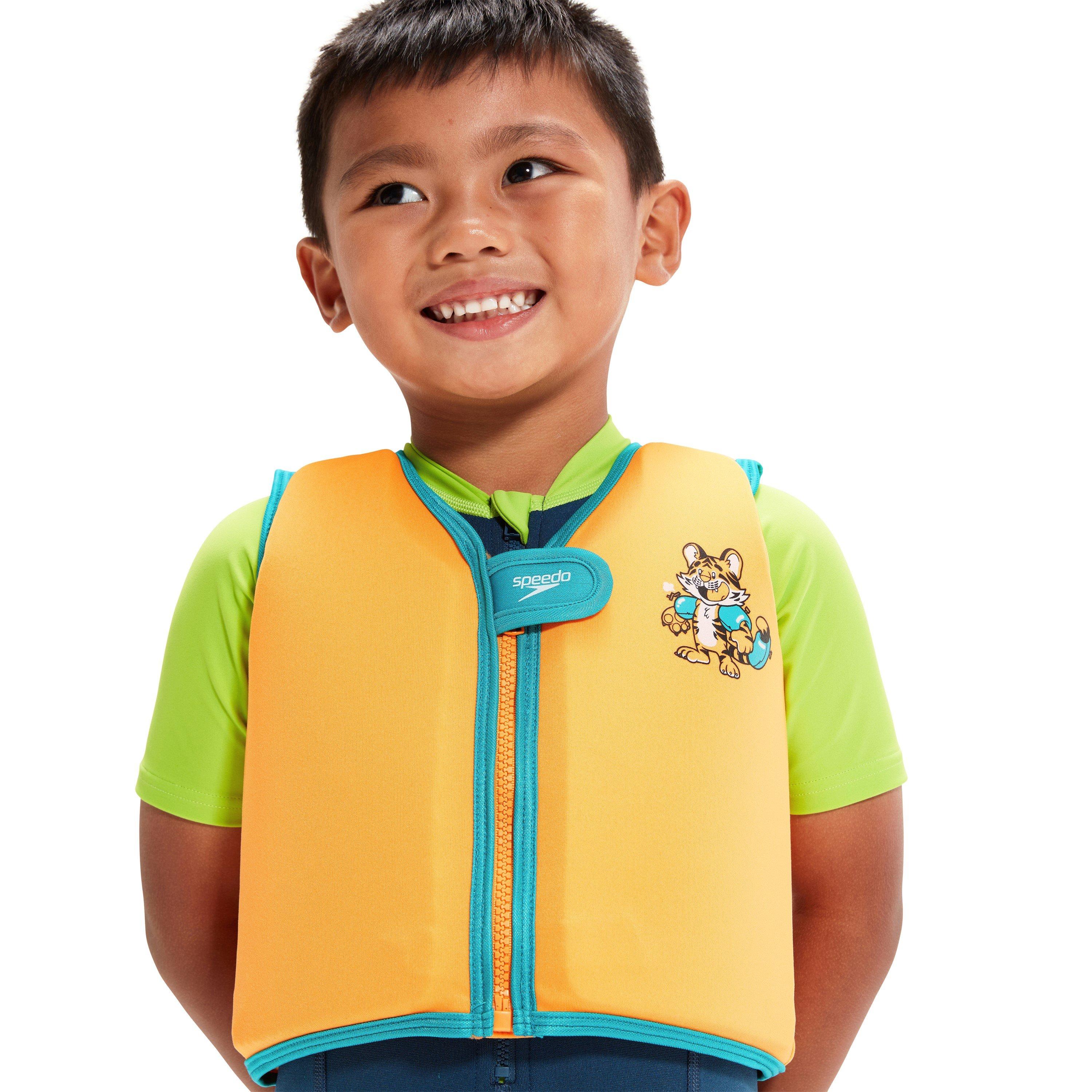 Oran/Aquar/Blk - Speedo - Learn to Swim Float Vest - 2