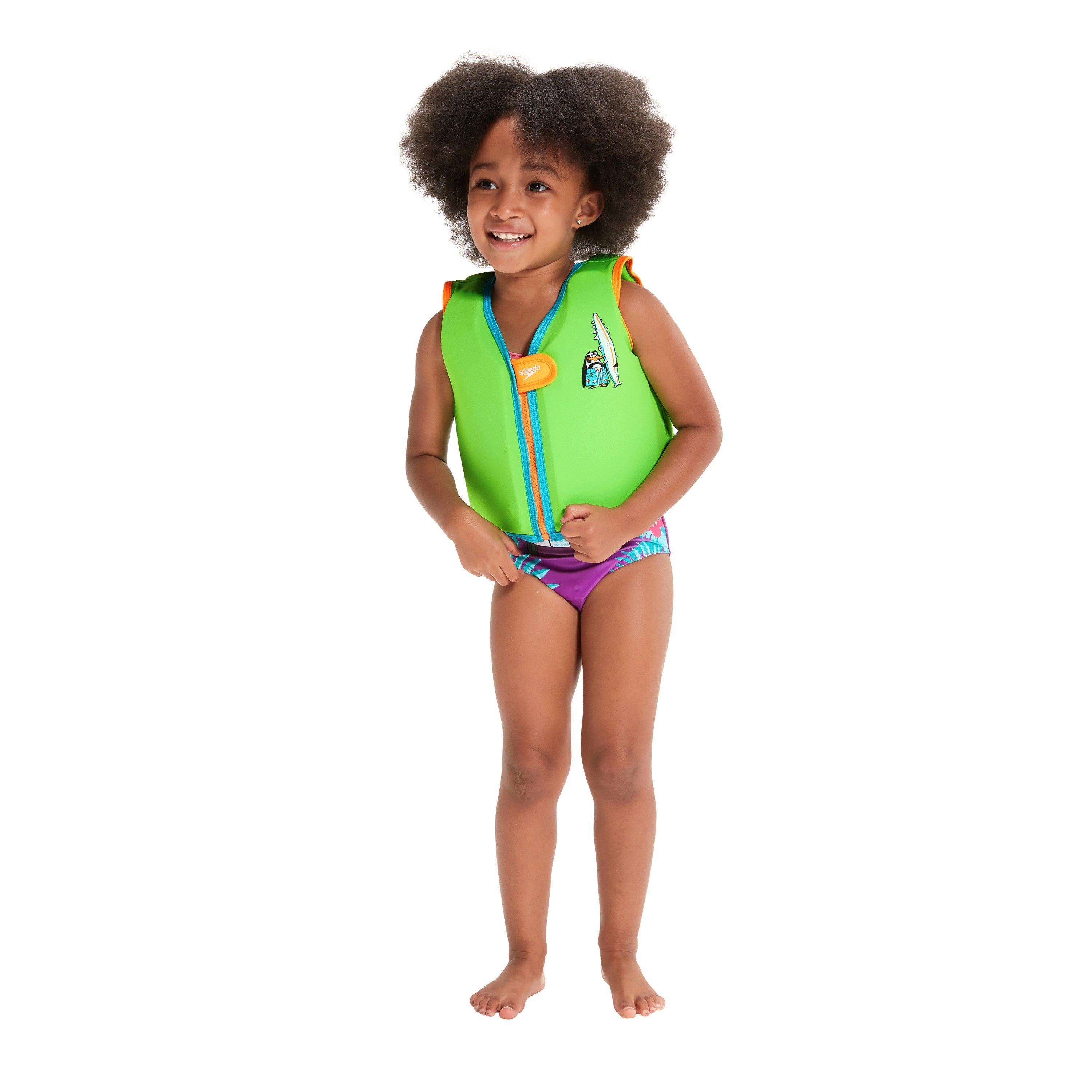 Speedo  Infant Learn To Swim Float Vest - Azure/Green - 2-4YR