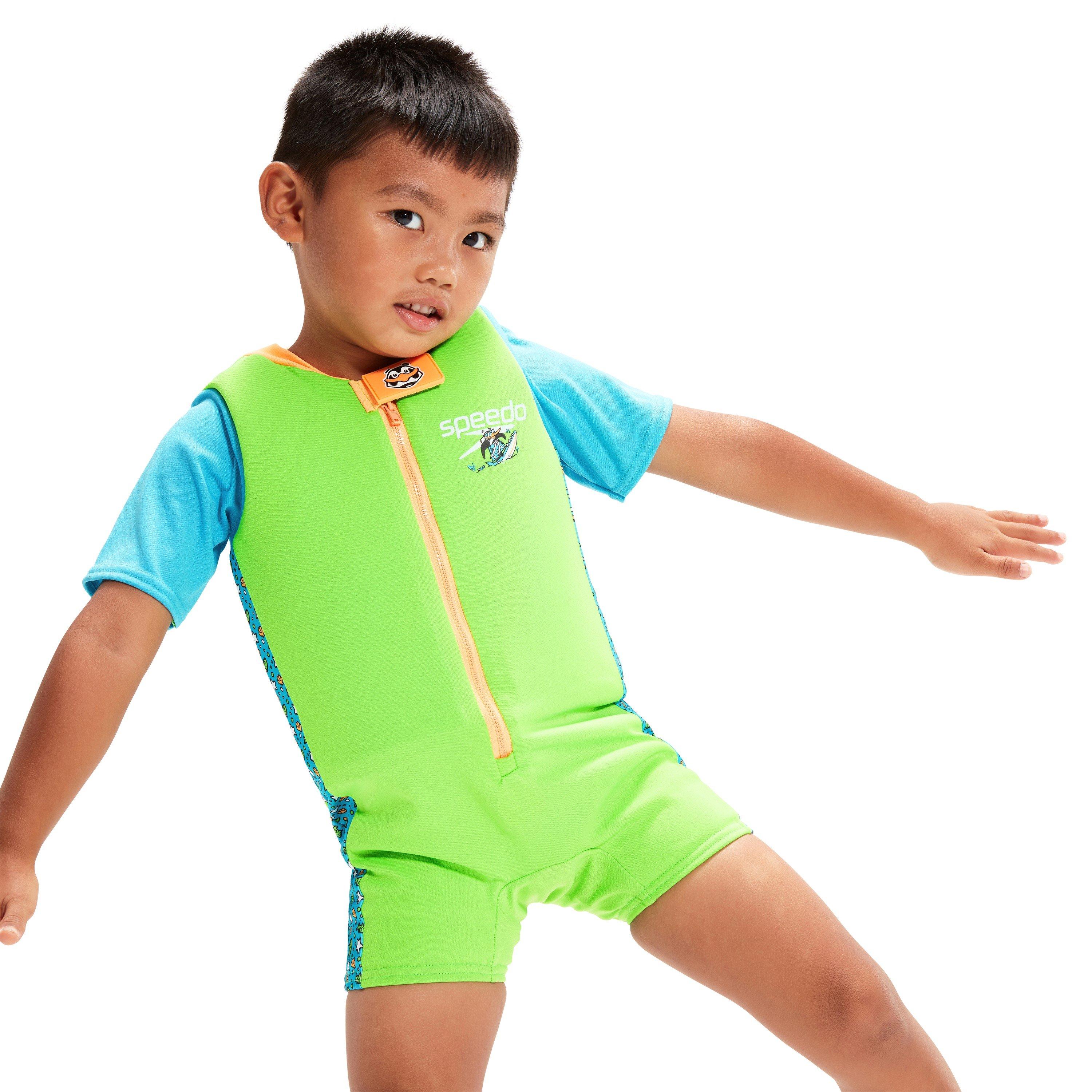 Speedo  Infant Learn To Swim Float Suit - Azure/Green - 3-4
