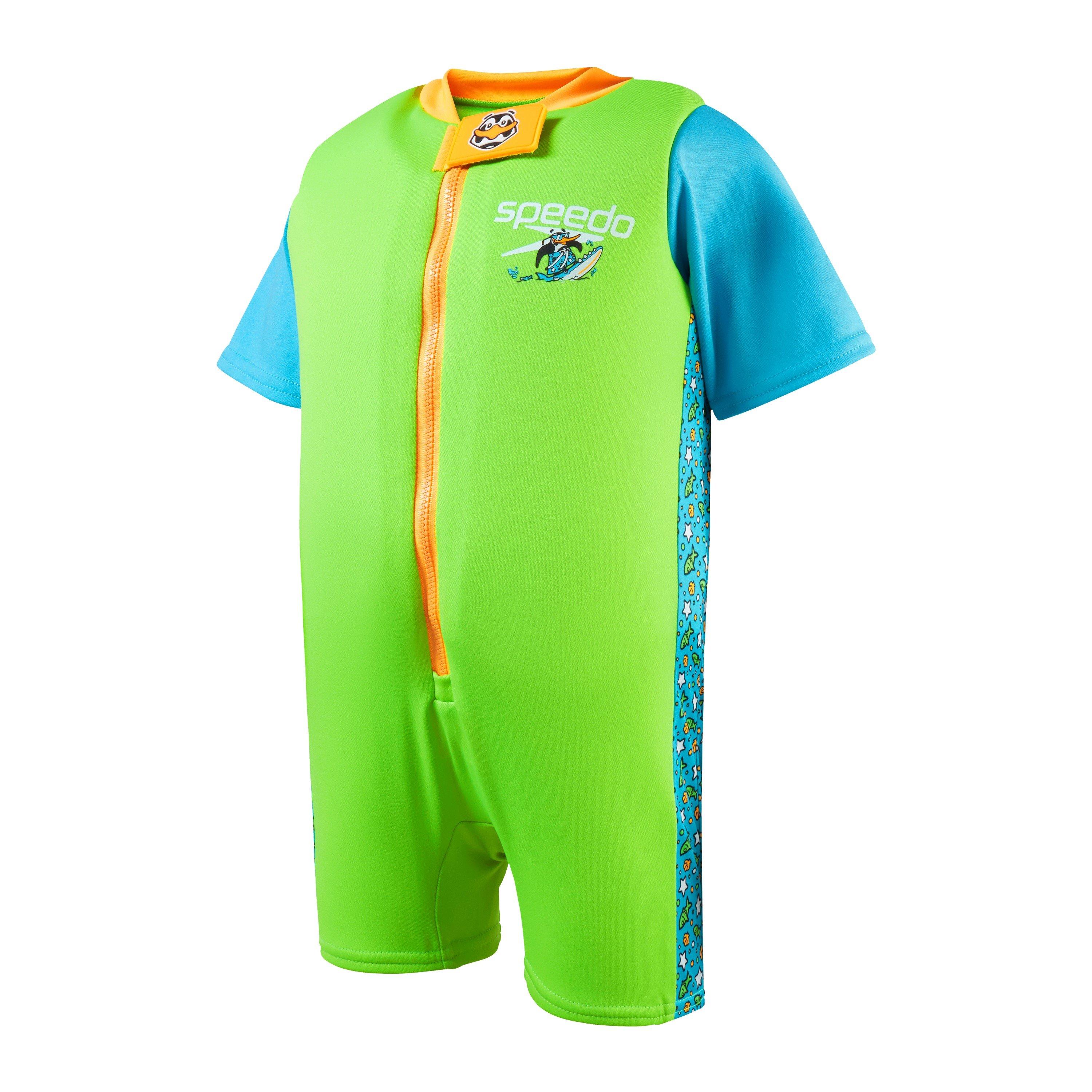 Azure/Green - Speedo - Learn to Swim Float Suit - 3