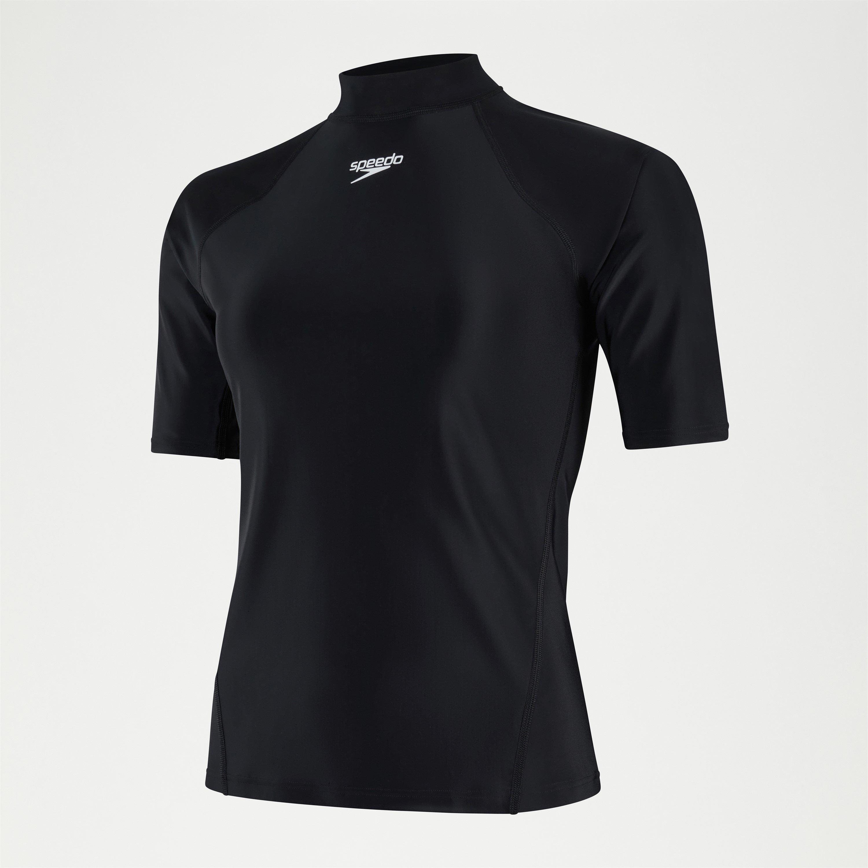 Black - Speedo - Short Sleeve Rash Vest - 1