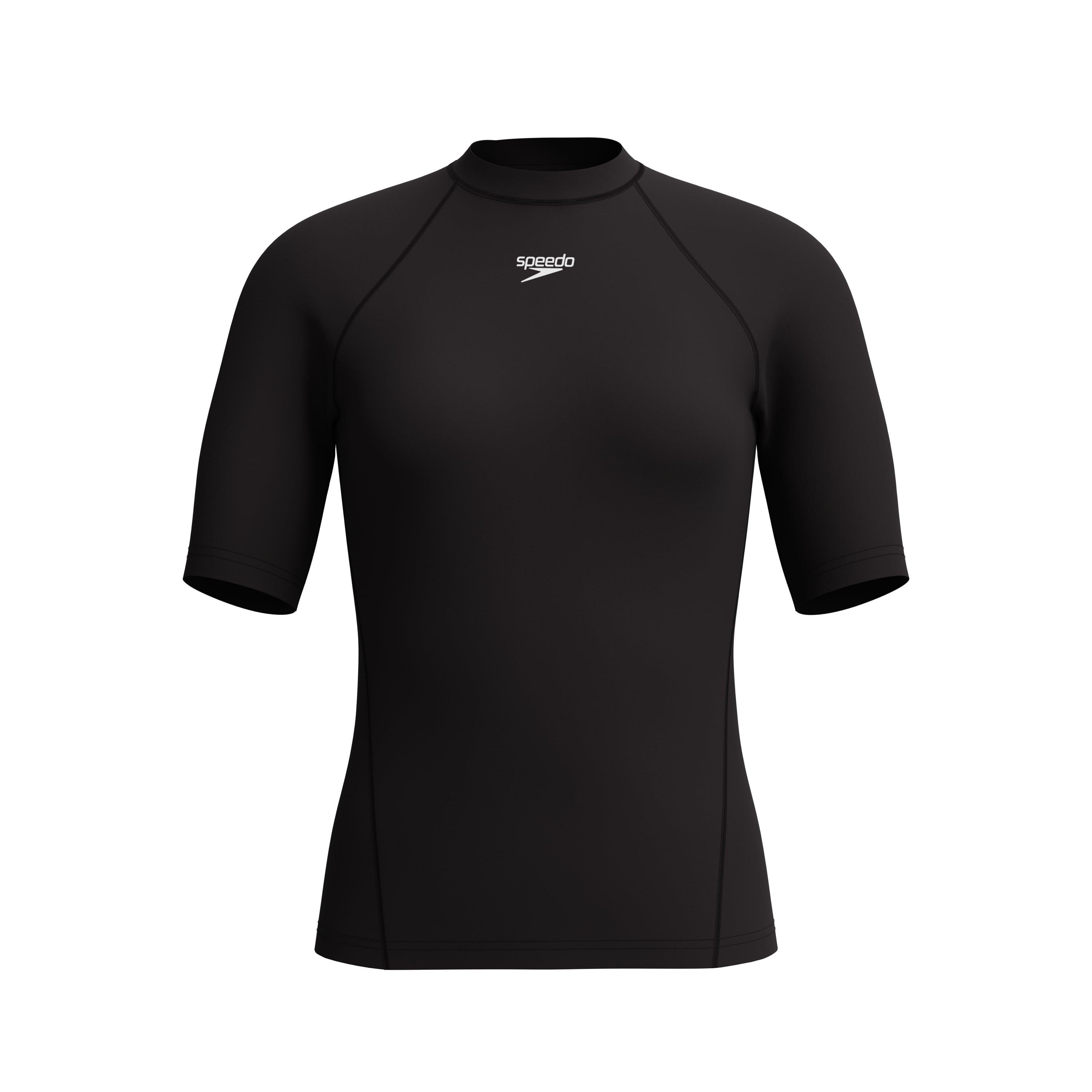 Black - Speedo - Short Sleeve Rash Vest - 2
