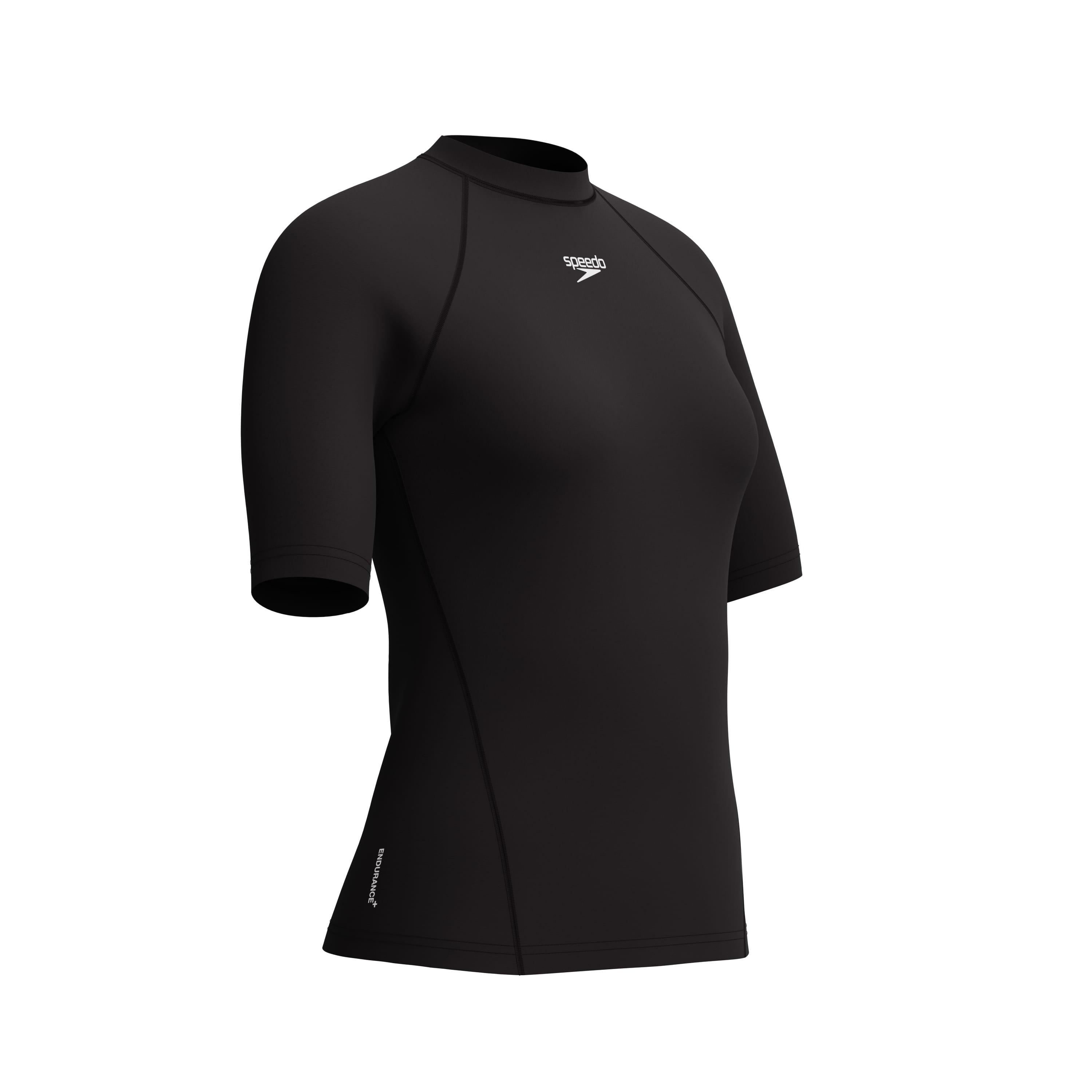 Black - Speedo - Short Sleeve Rash Vest - 3