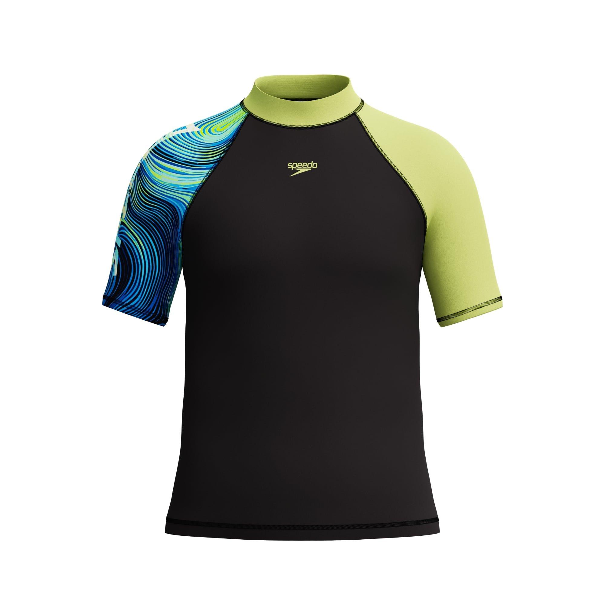 Black - Speedo - SS Rash Top Jn61 - 2