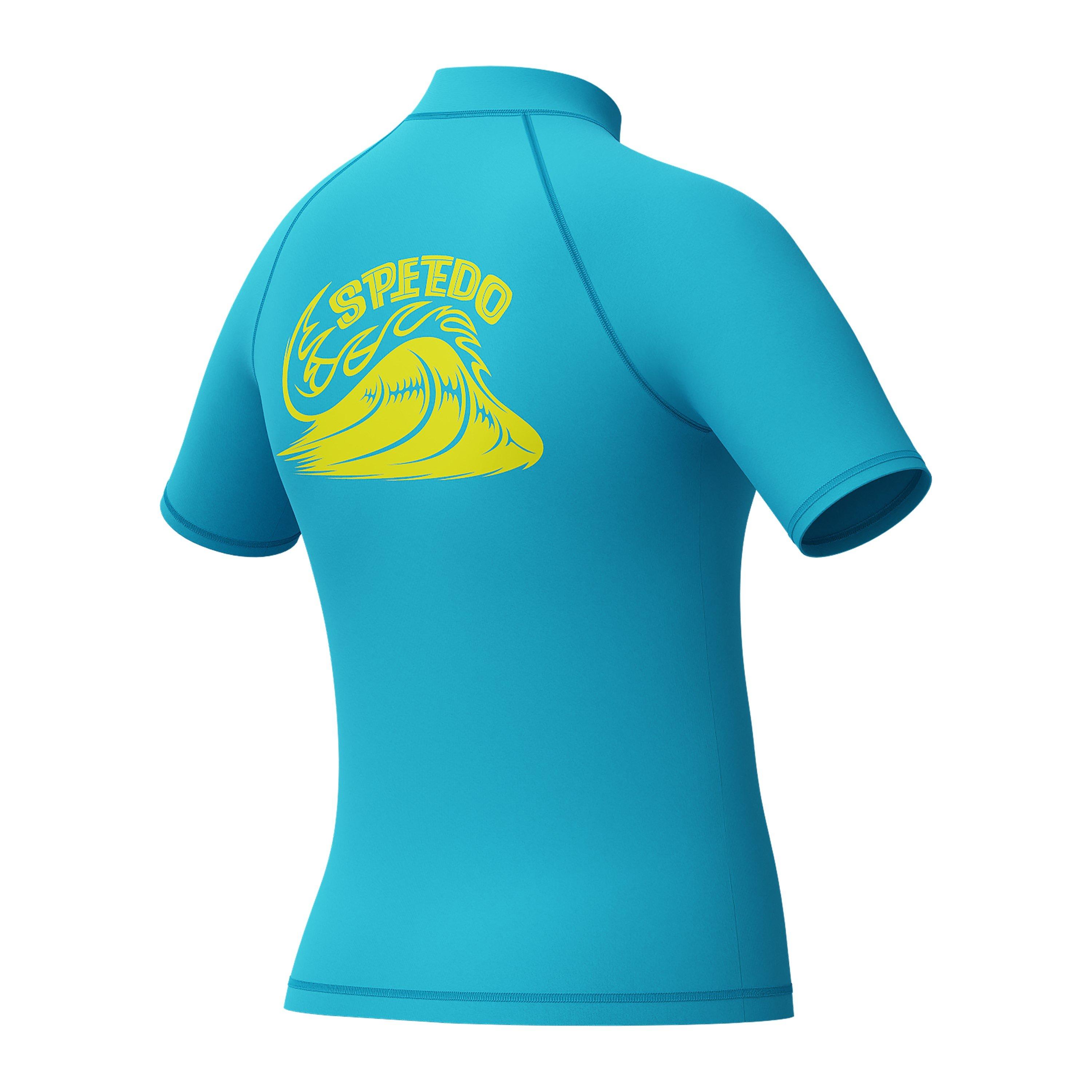 Picton Blue - Speedo - Short Sleeve Rash Top Juniors - 3