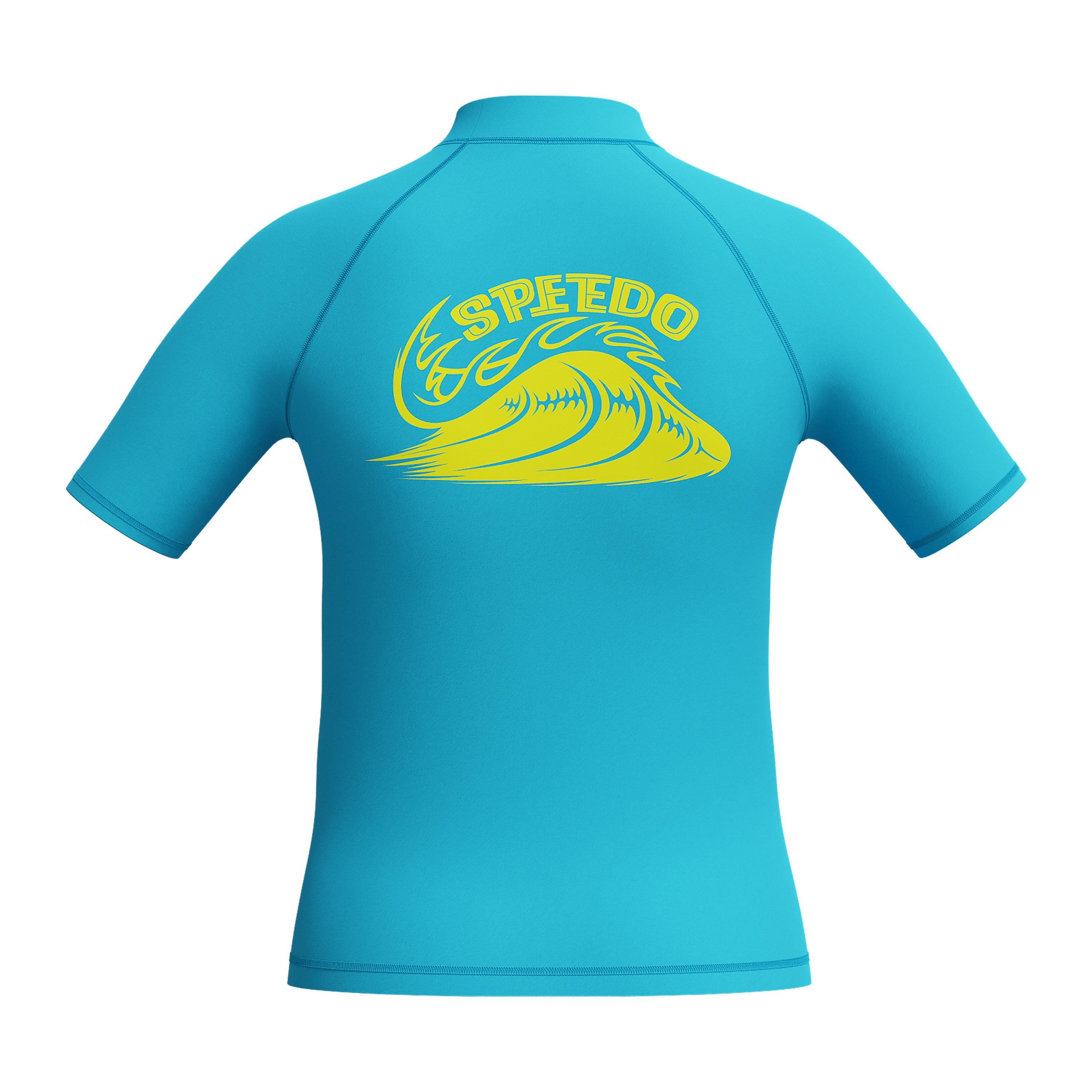 Picton Blue - Speedo - Short Sleeve Rash Top Juniors - 4