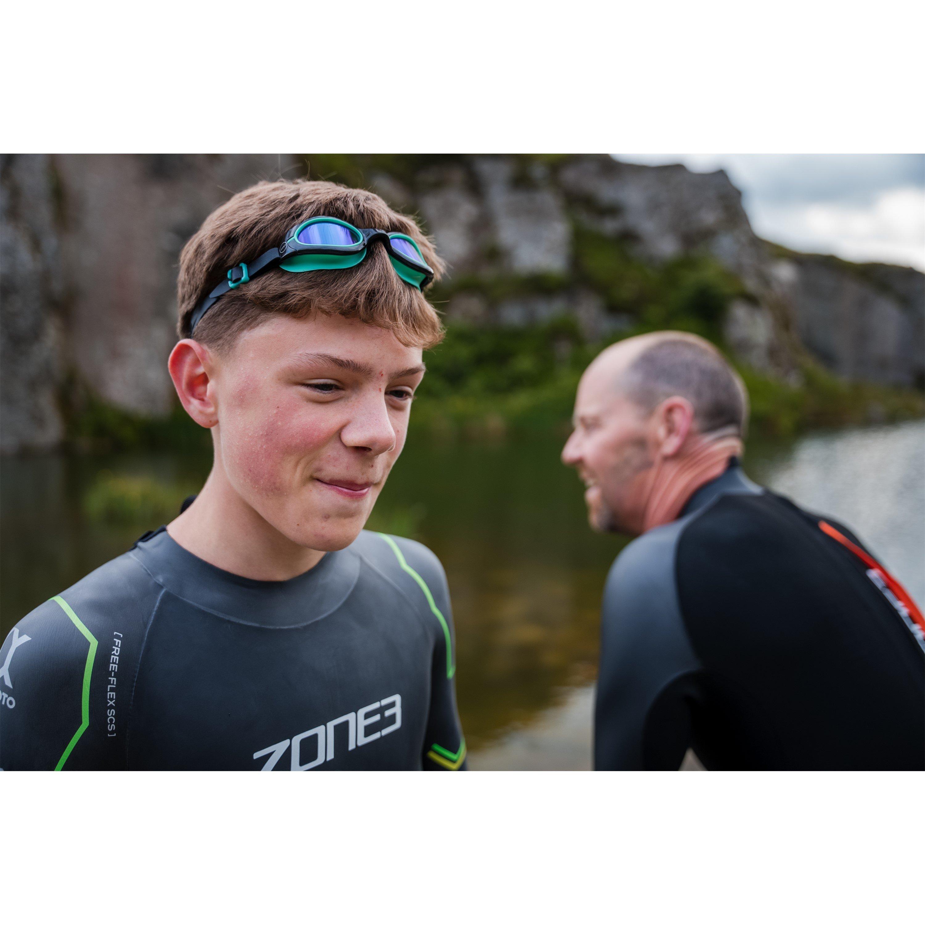 Green/Black - Zone3 - Aquahero Polarized Goggle Junior - 3
