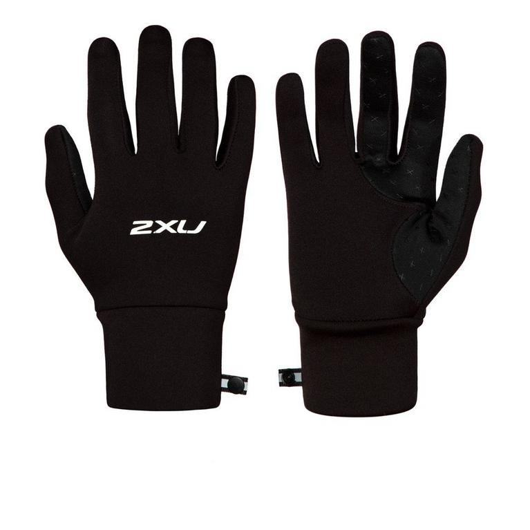 Noir/Ambit - 2XU - Run Gloves Adults
