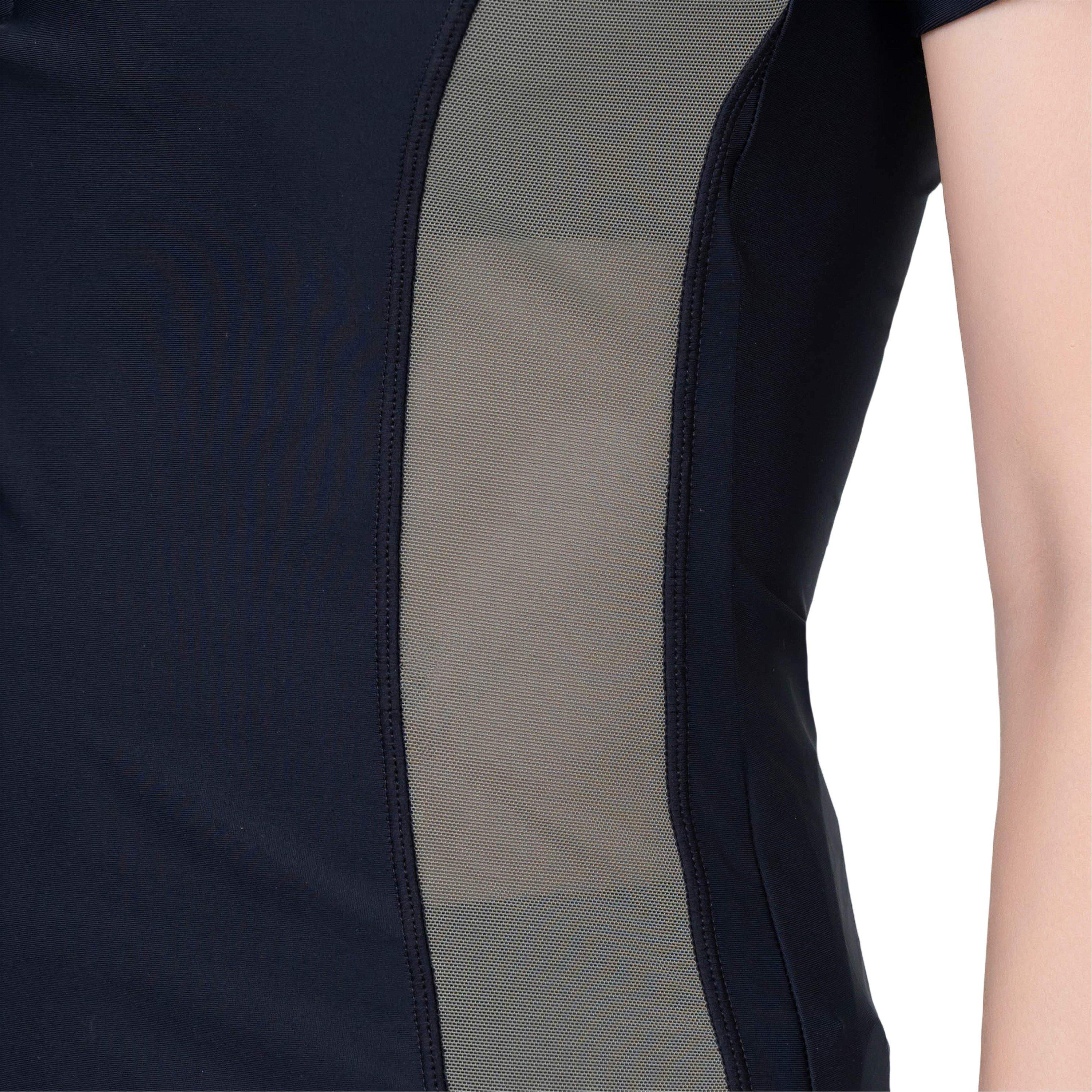 Black - Arena - Women's Short Sleeve Zip Rash Vest - 4