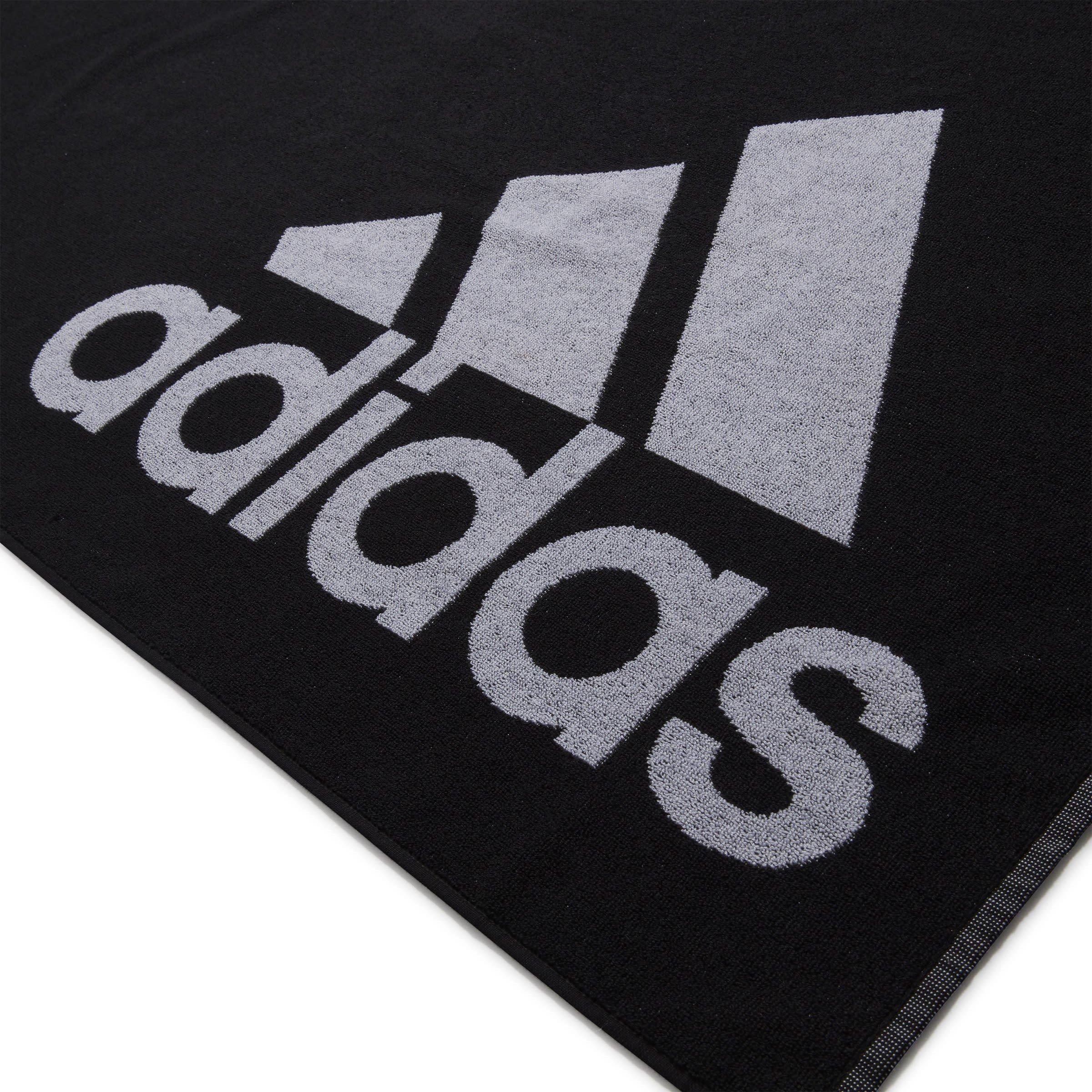 Preto - adidas - Adults Badge of Sports Swimming Towel - 3
