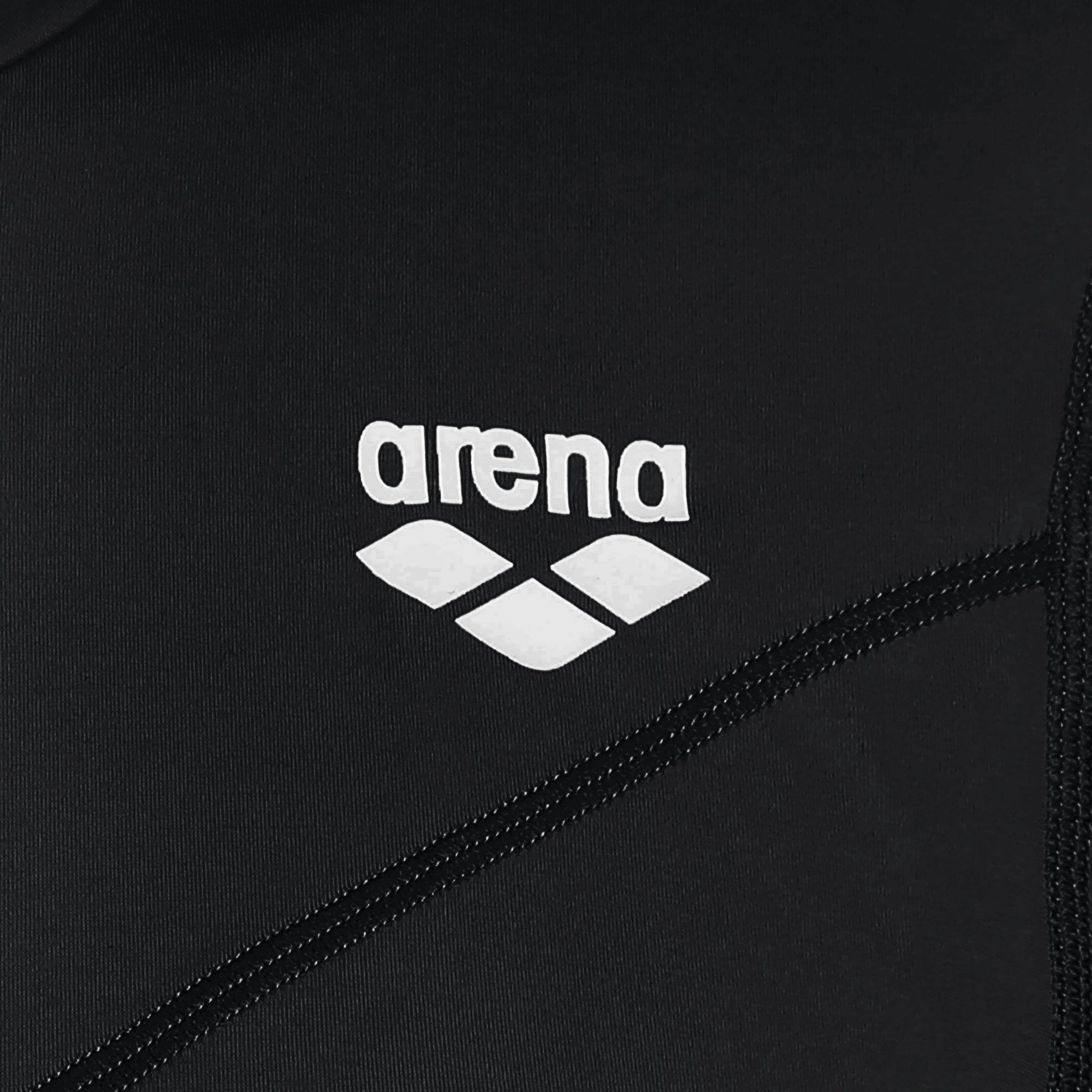 Black - Arena - Women's Long Sleeve UV Cropped Rash Vest - 3