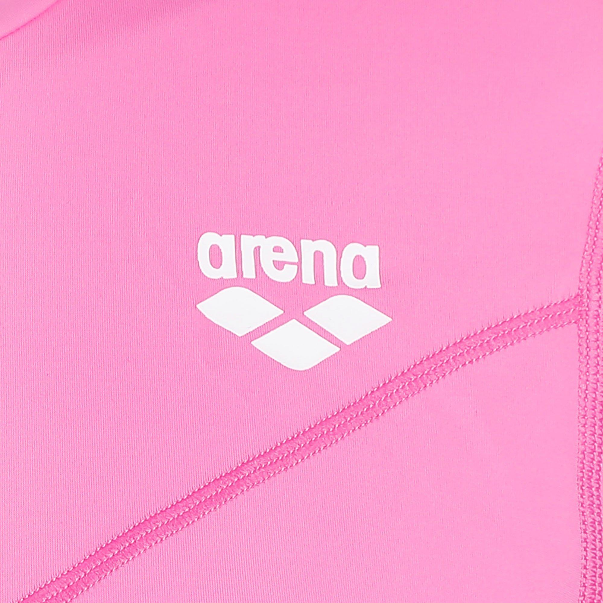 Pink - Arena - LS UV Crop Top Ld61 - 3