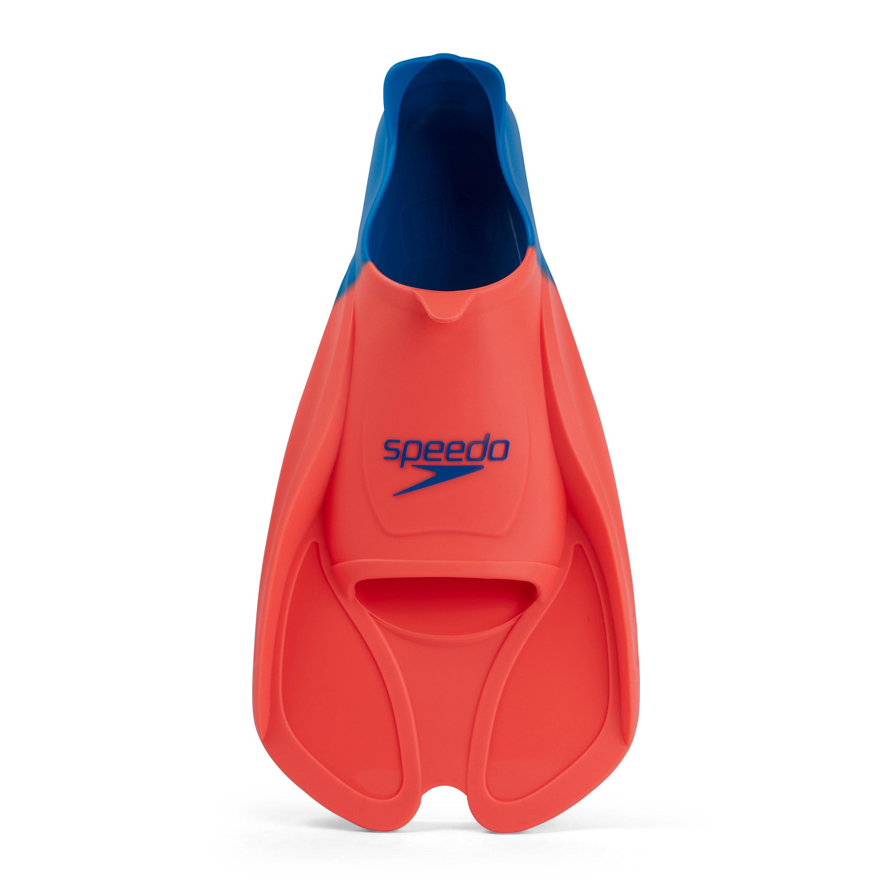 Orange/Blå - Speedo - Adults Bfuse Trainers Swimming Fins - 2