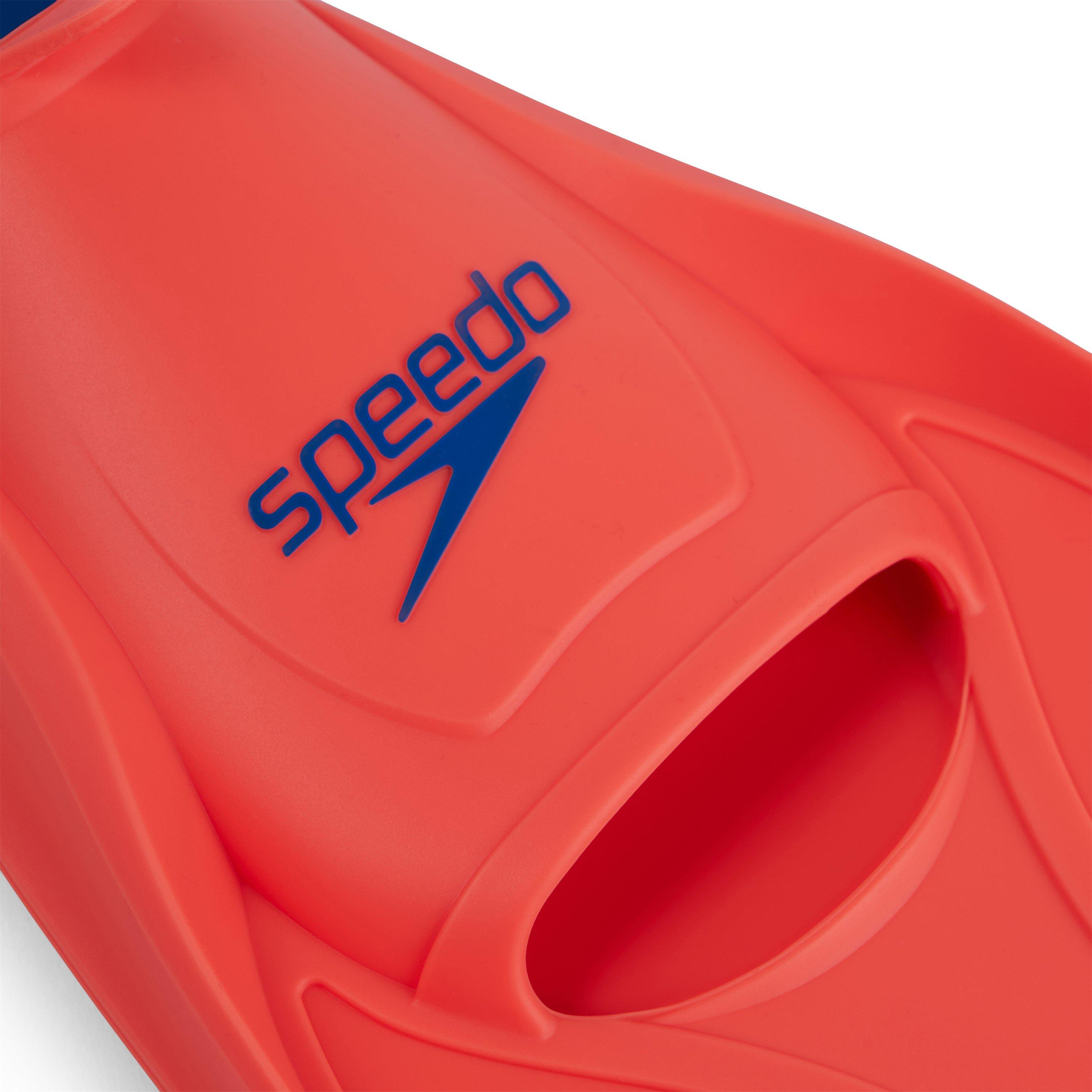 Orange/Blå - Speedo - Adults Bfuse Trainers Swimming Fins - 4