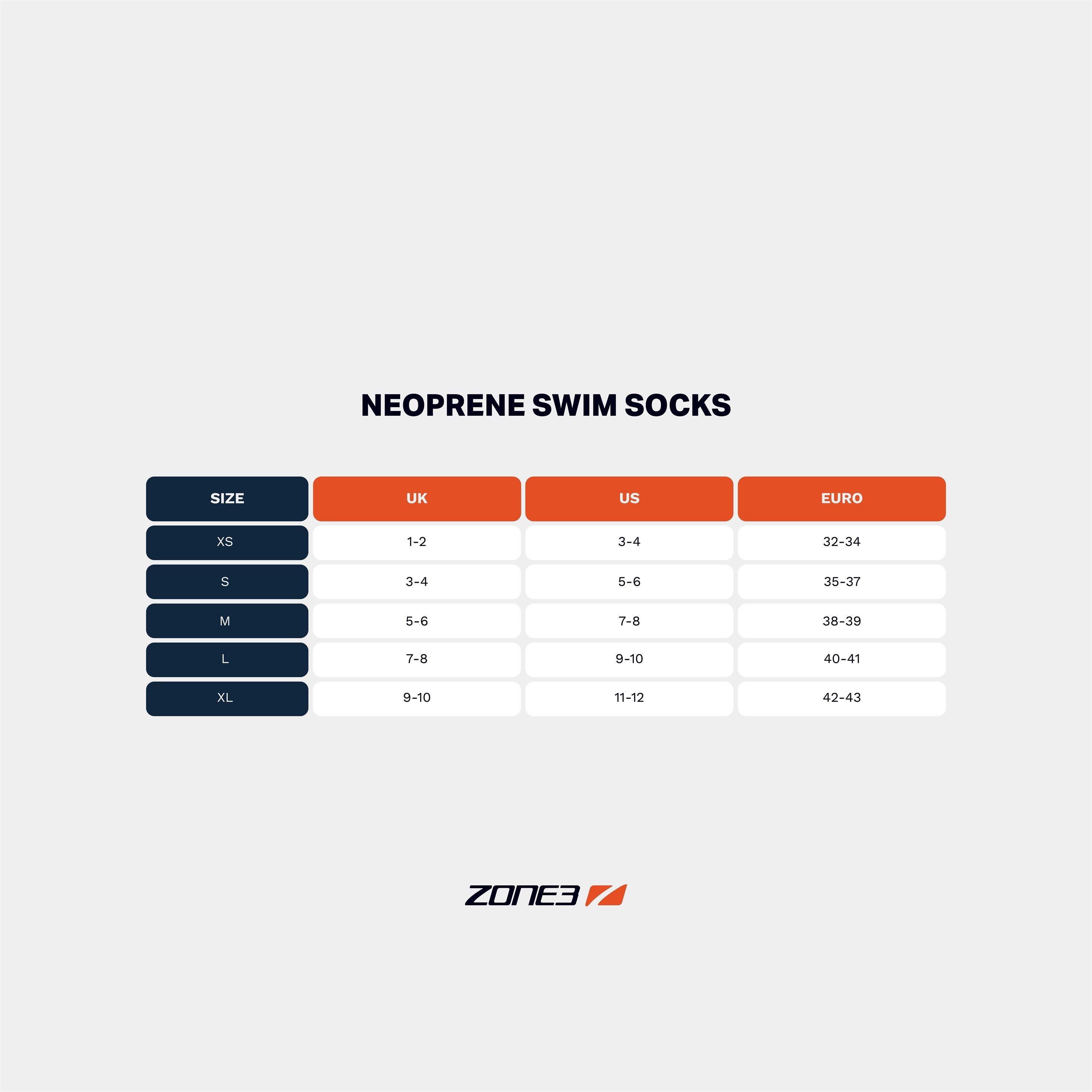 Preto/Vermelho - Zone3 - Neoprene Swim Socks - 4