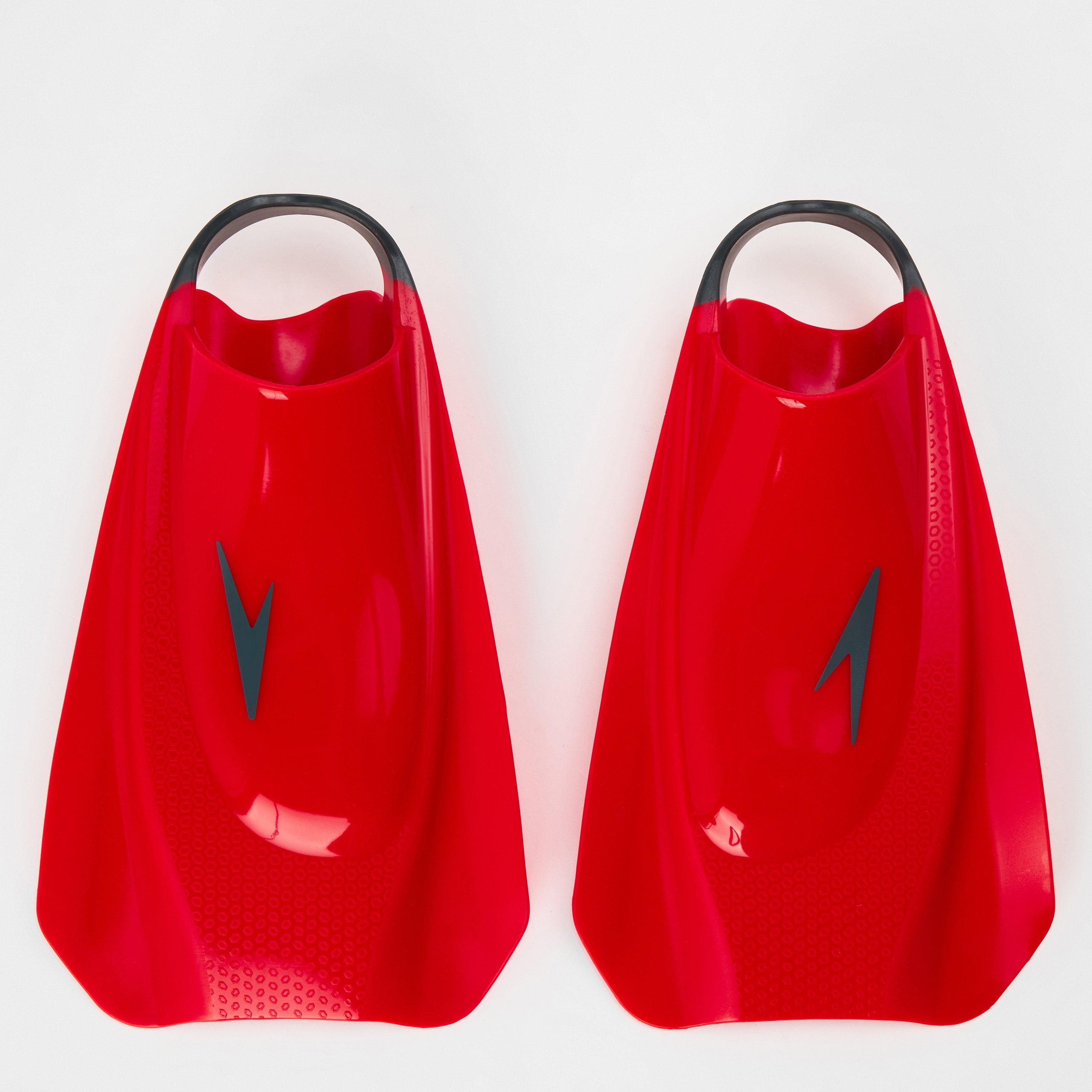 Speedo  Adults Fury Swimming Fins - Red/Blue - 11-12
