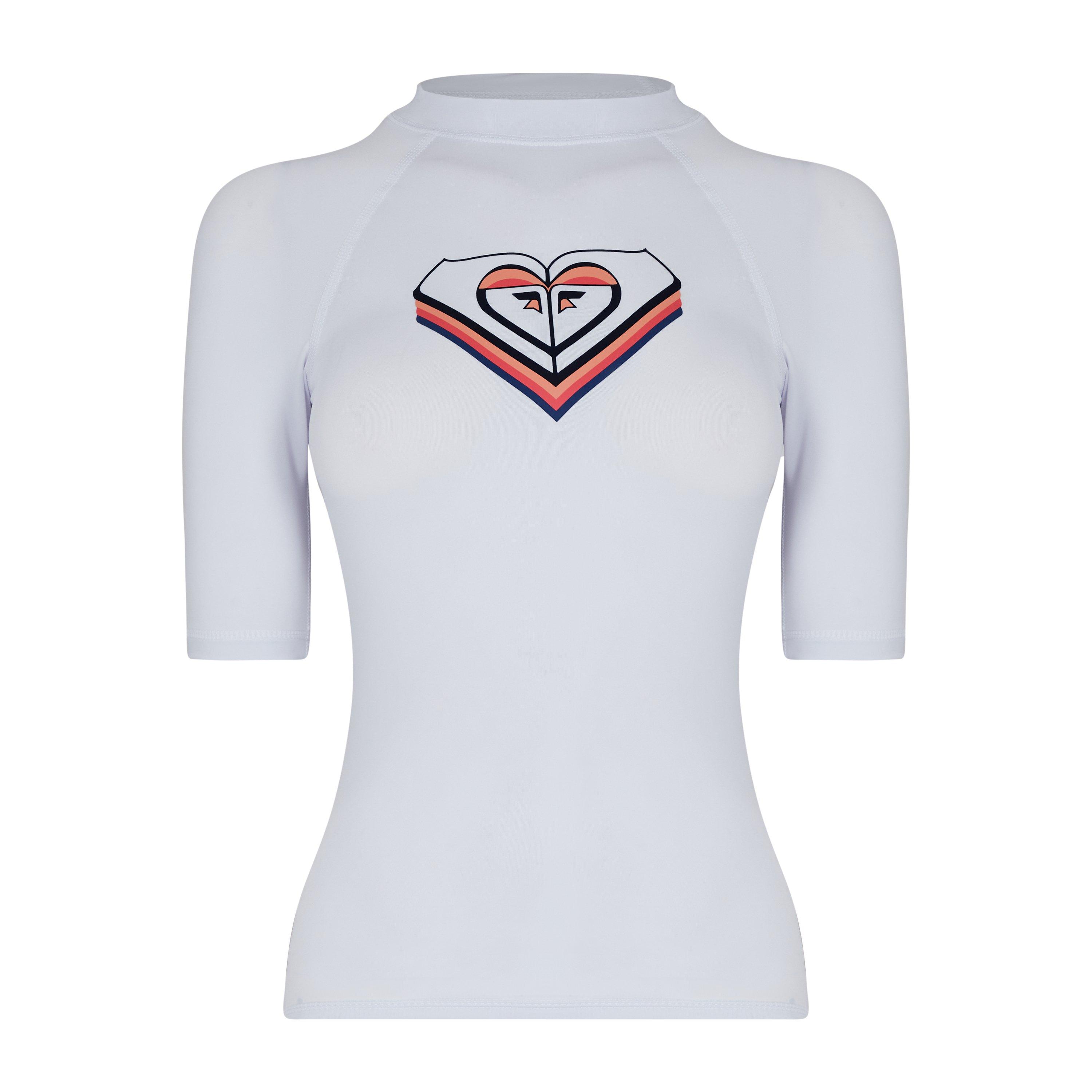 Strahlendes Weiß - Roxy - Poolday Short Sleeve Rashvest Womens - 1