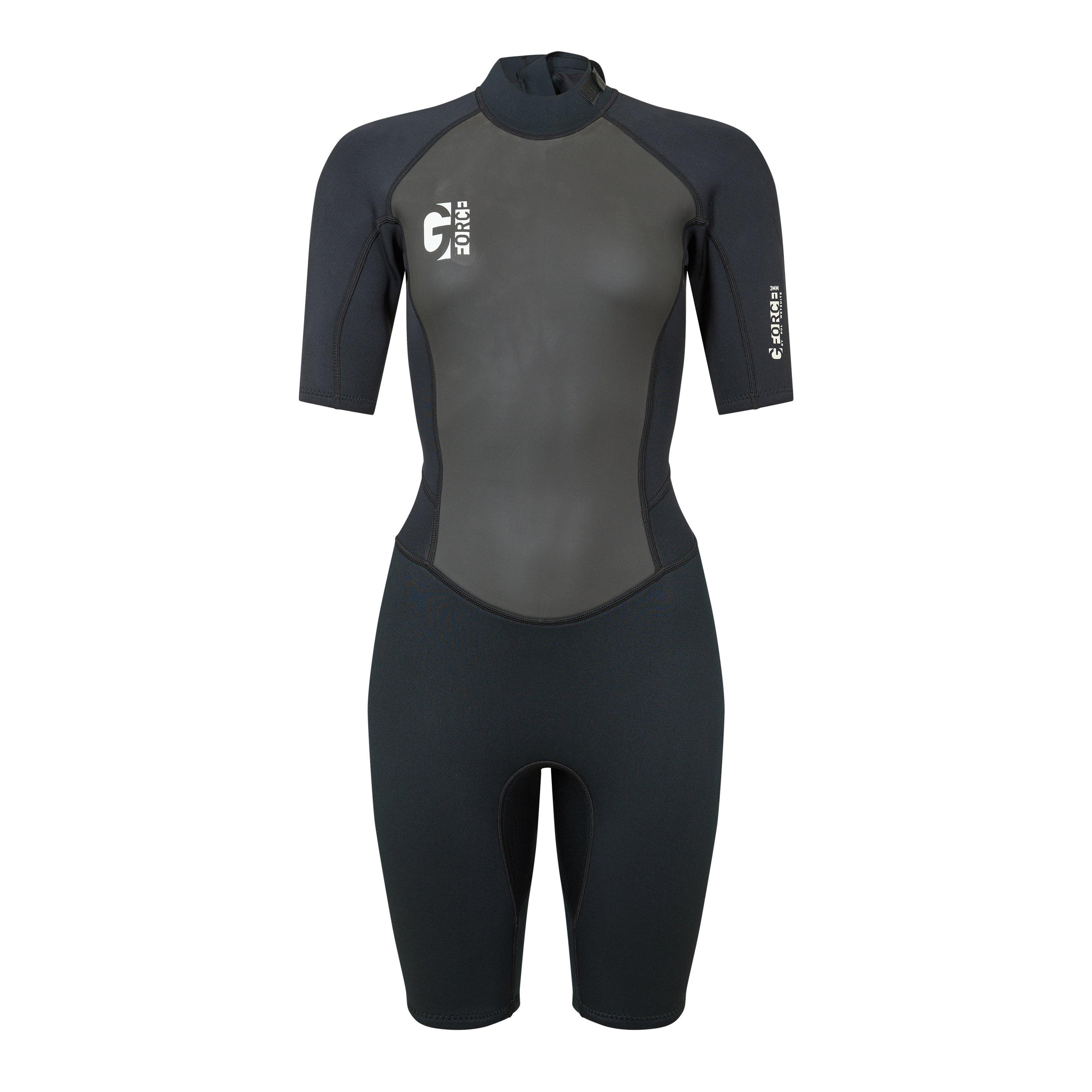Zwart - Gul - Women's Wetsuit Shorties - 1