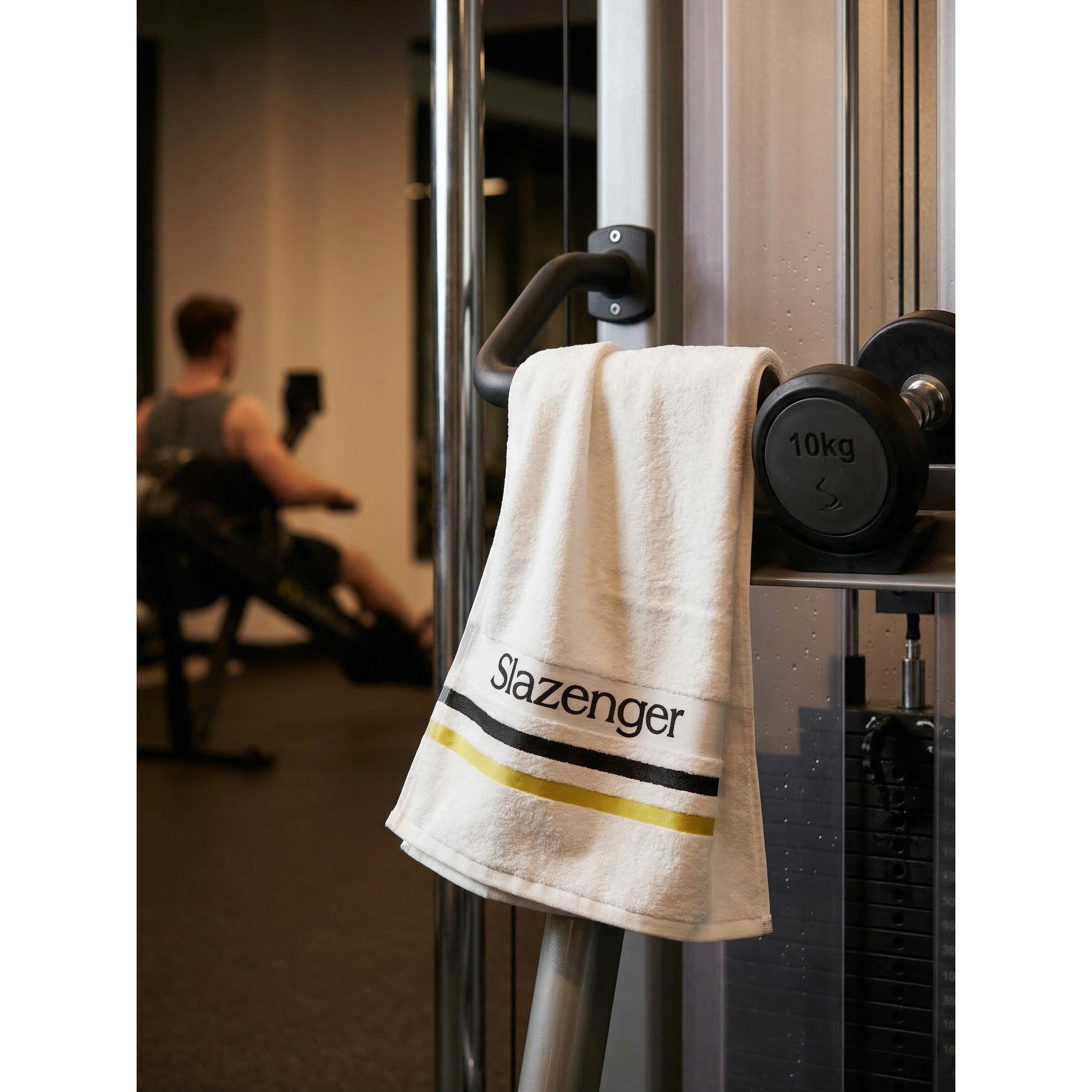 White - Slazenger - Sports Logo Towel - 1