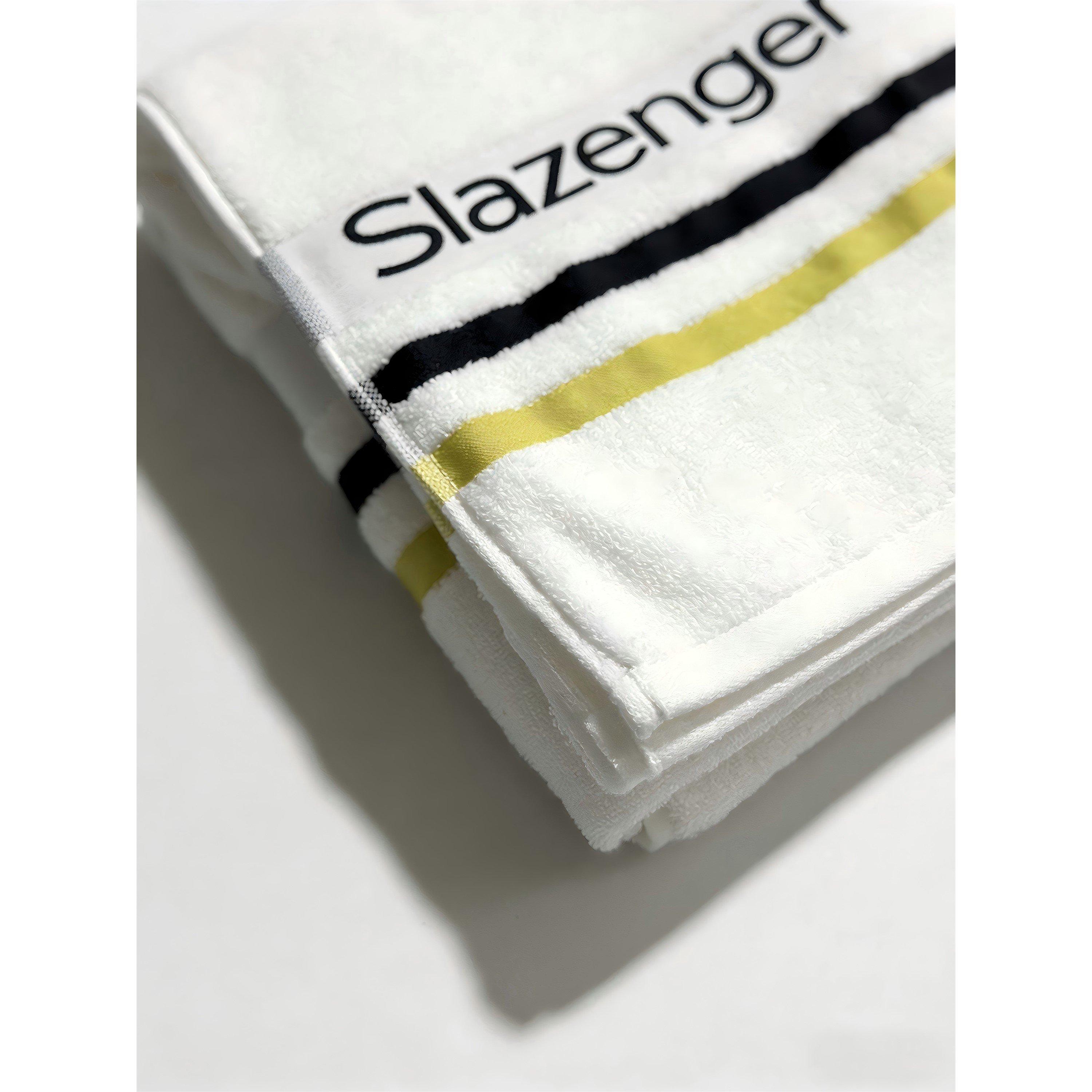 White - Slazenger - Sports Logo Towel - 5