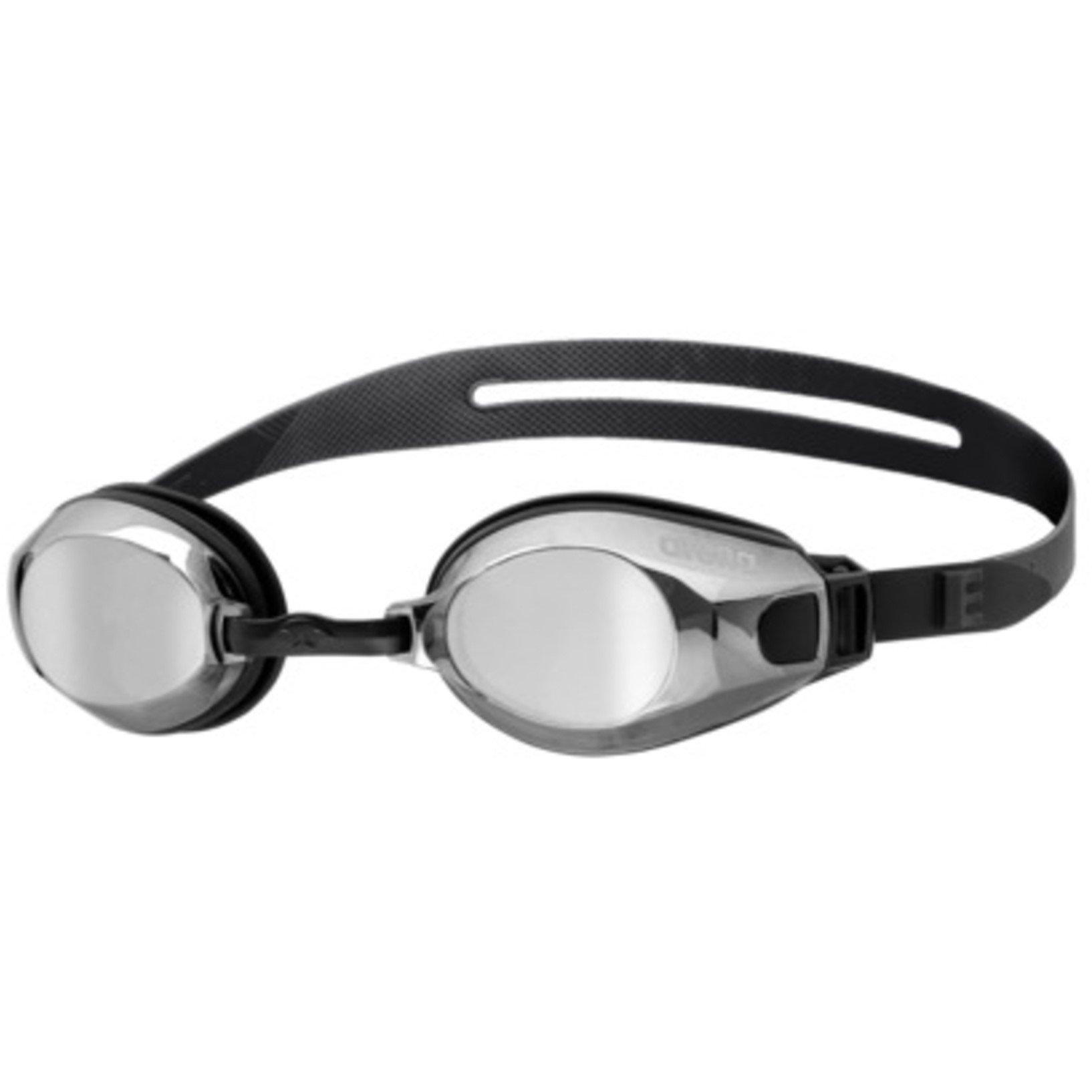 Silver/Black - Arena - Zoom X-Fit Mirror Fitness Swimmers Goggles - 1