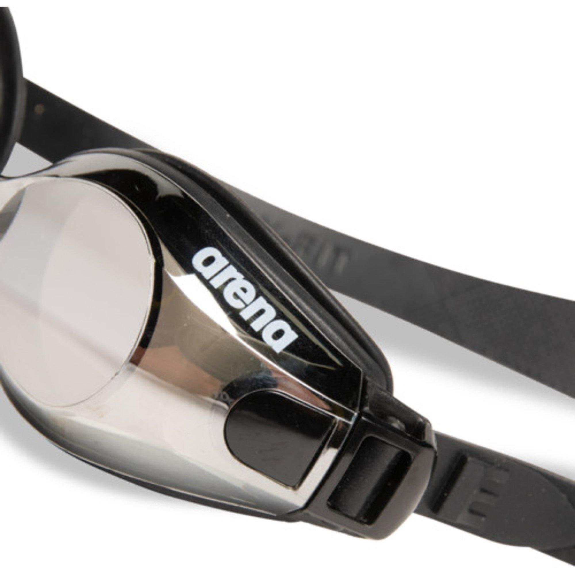 Silver/Black - Arena - Zoom X-Fit Mirror Fitness Swimmers Goggles - 5