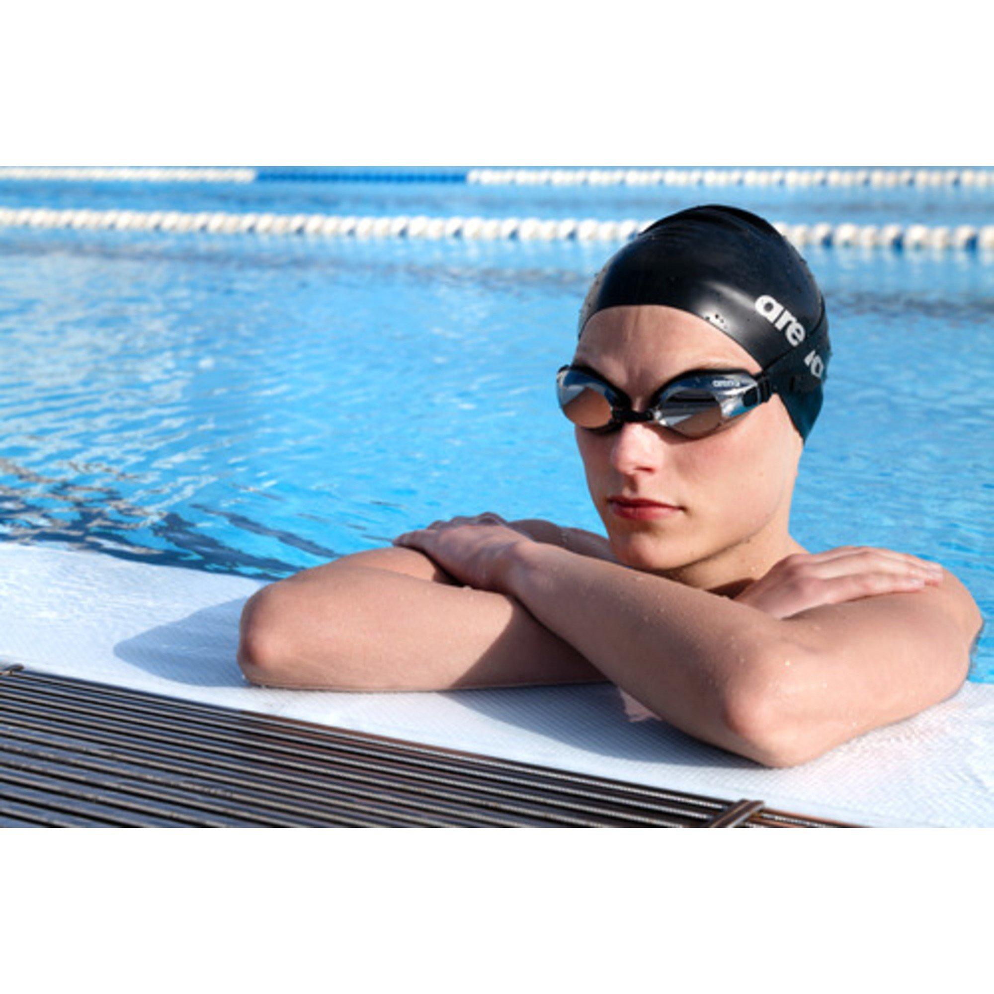 Silver/Black - Arena - Zoom X-Fit Mirror Fitness Swimmers Goggles - 6