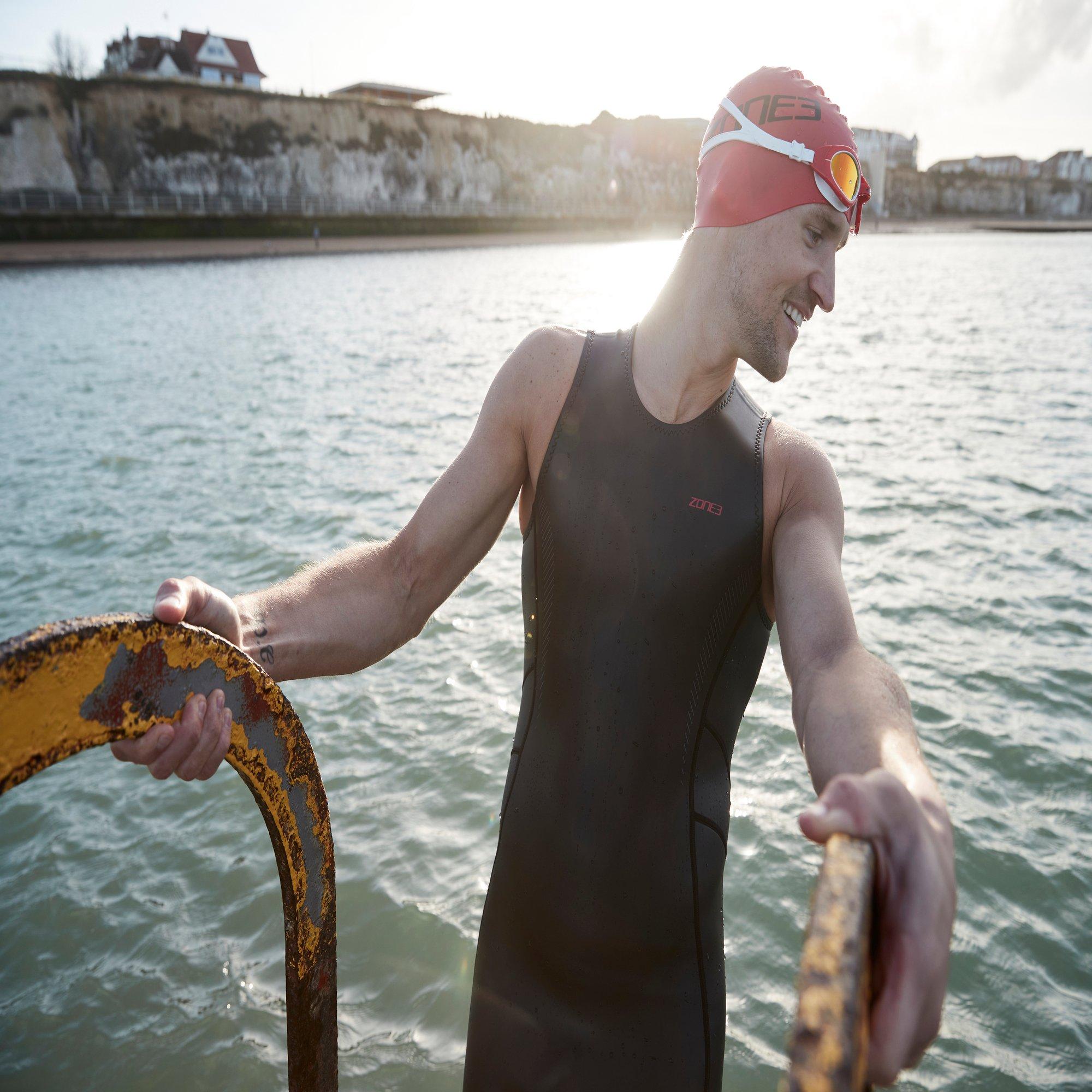 Schwarz/Rot - Zone3 - Men's Neoprene Kneeskin - 4